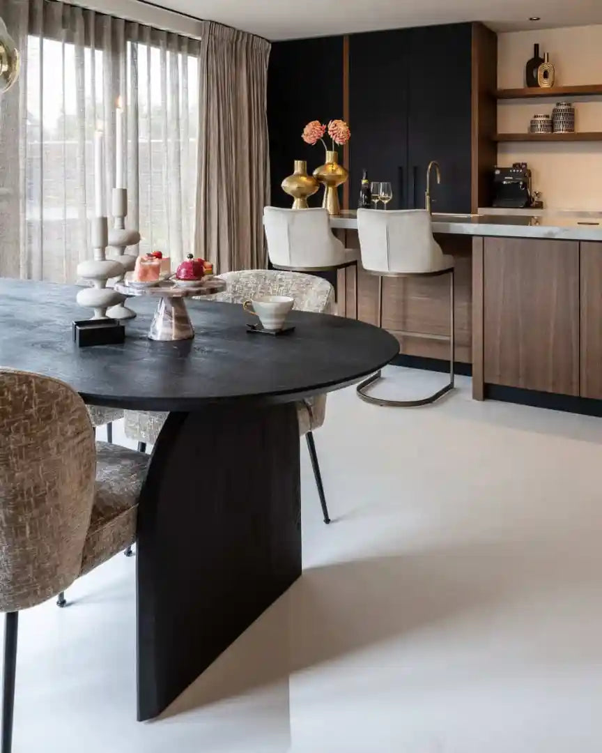 Tisch HUDSON schwarzes Mangoholz