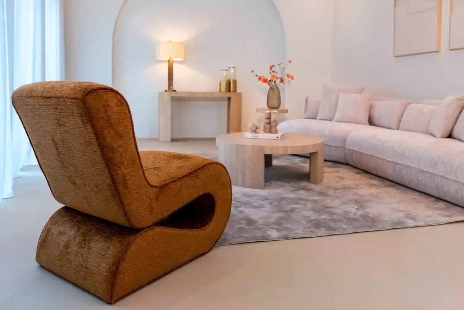 Konsol BILTMORE beige travertin