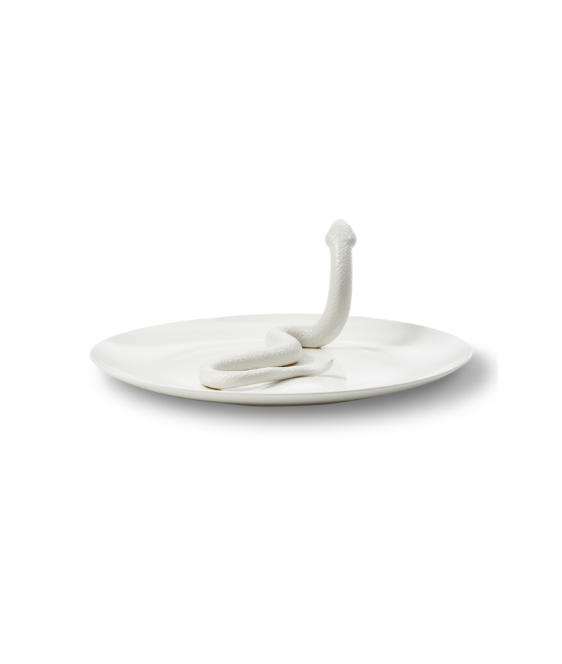 decoratieve schaal SNAKE wit