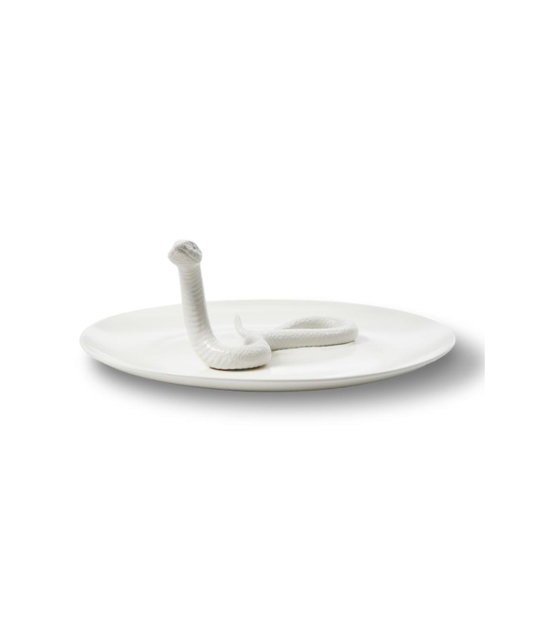 decoratieve schaal SNAKE wit
