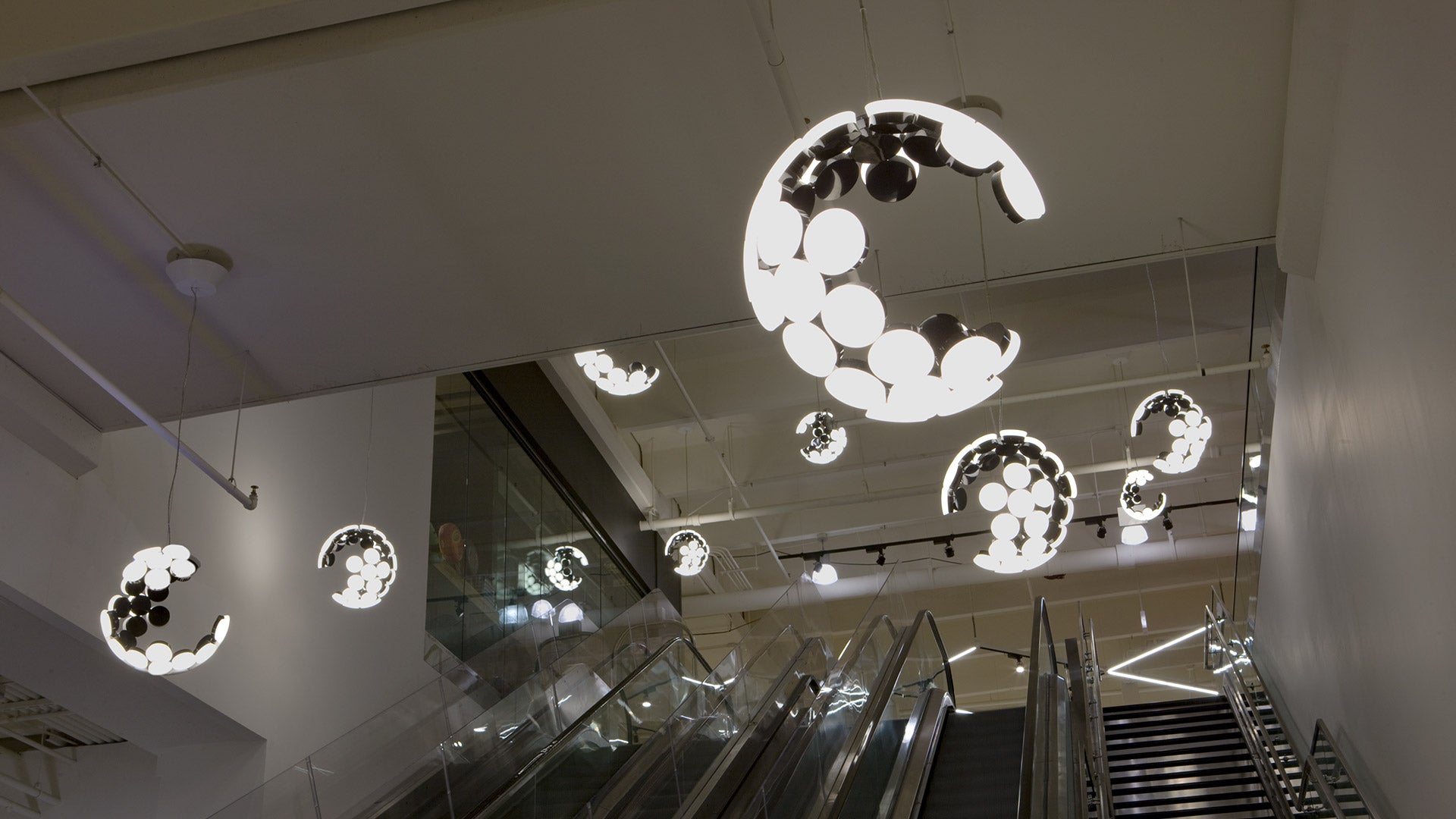 Hanglamp SCOPAS wit met zwart