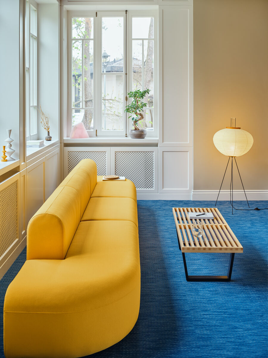 Sofa 3-modułowa prosta ARTIKO tapicerowana do salonu