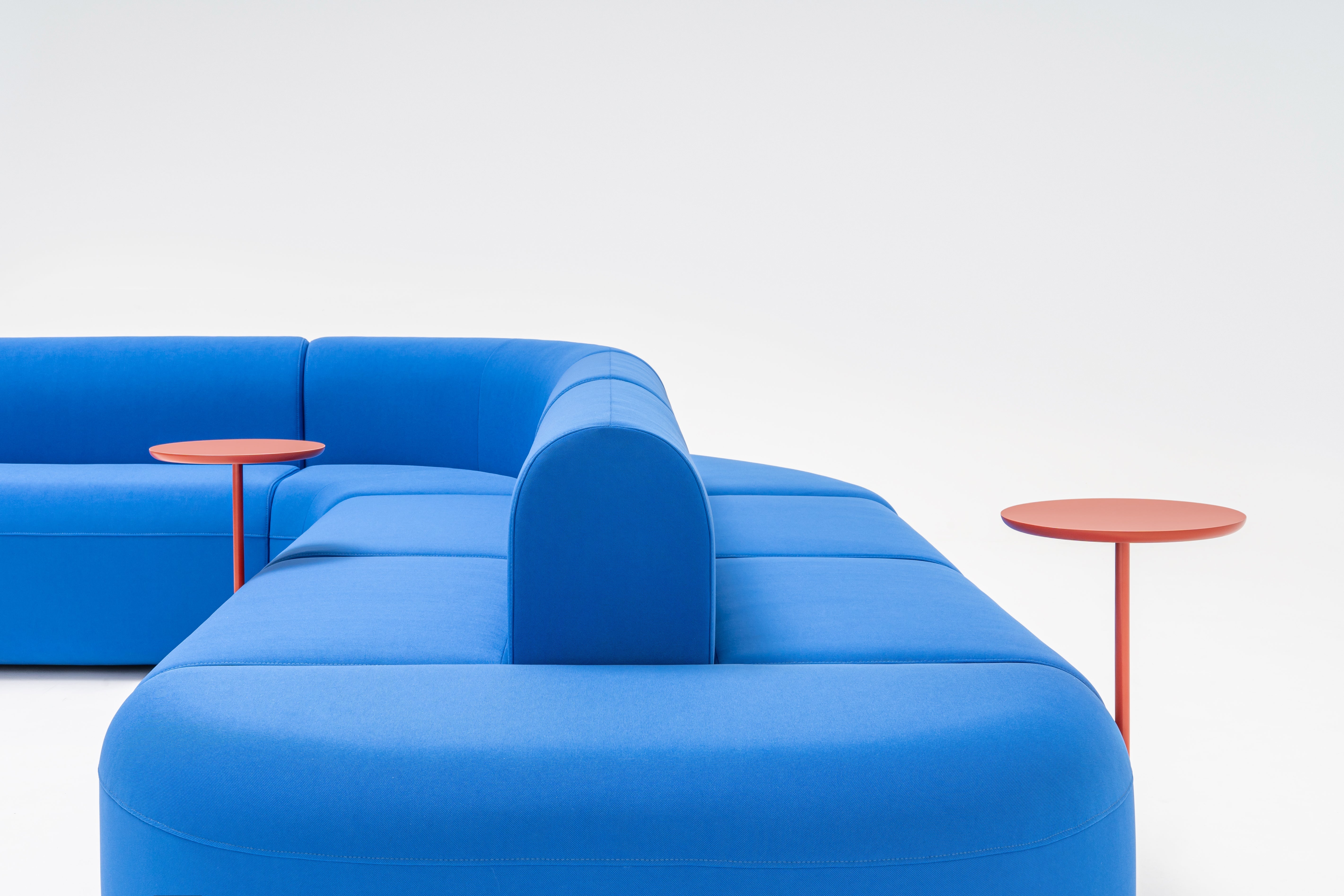 Sofa 8-module hoekbank dubbel ARTIKO gestoffeerd
