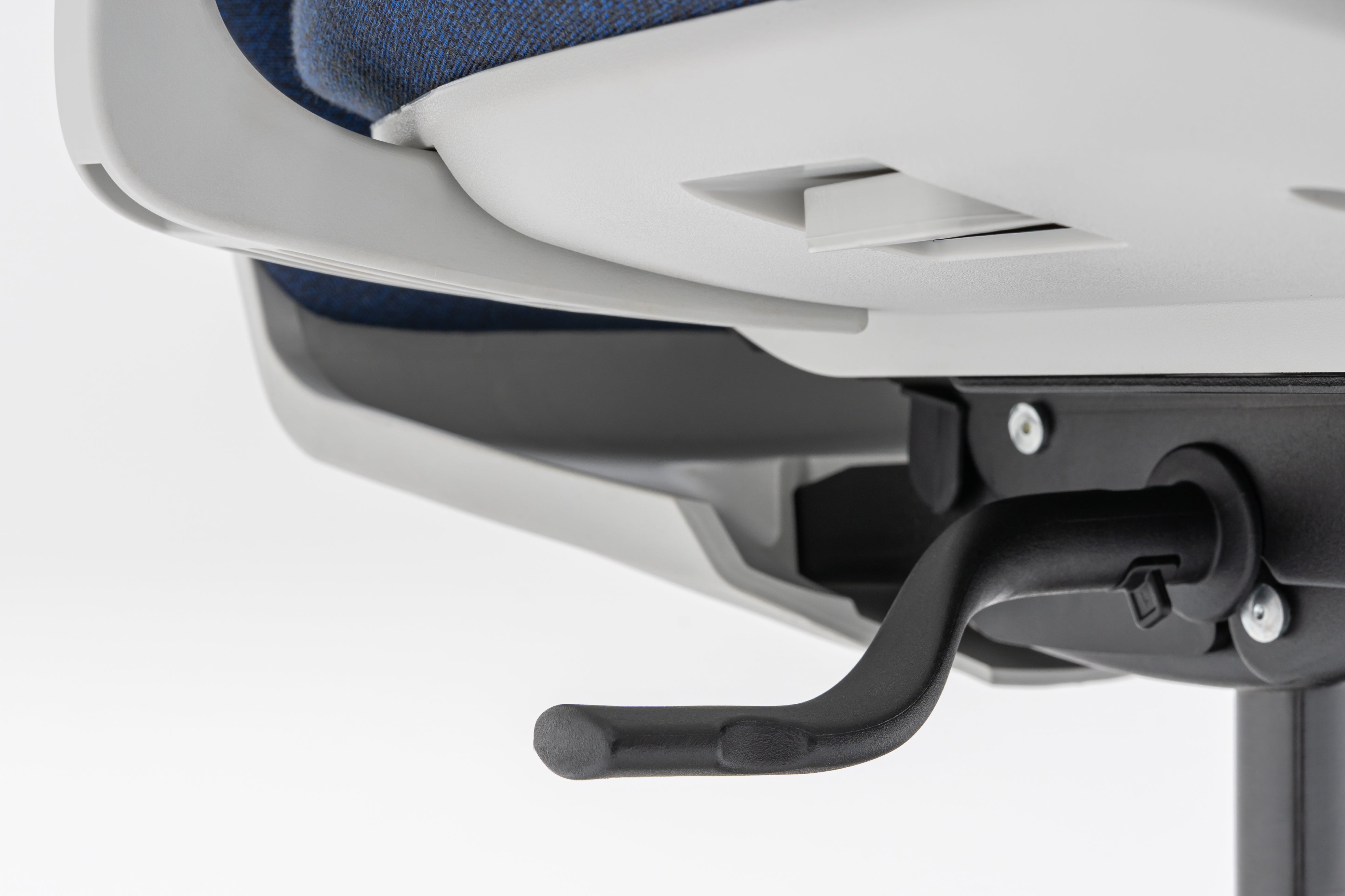 Fauteuil met gestoffeerde rugleuning EVO, verstelbare basis met wielen voor zachte oppervlakken