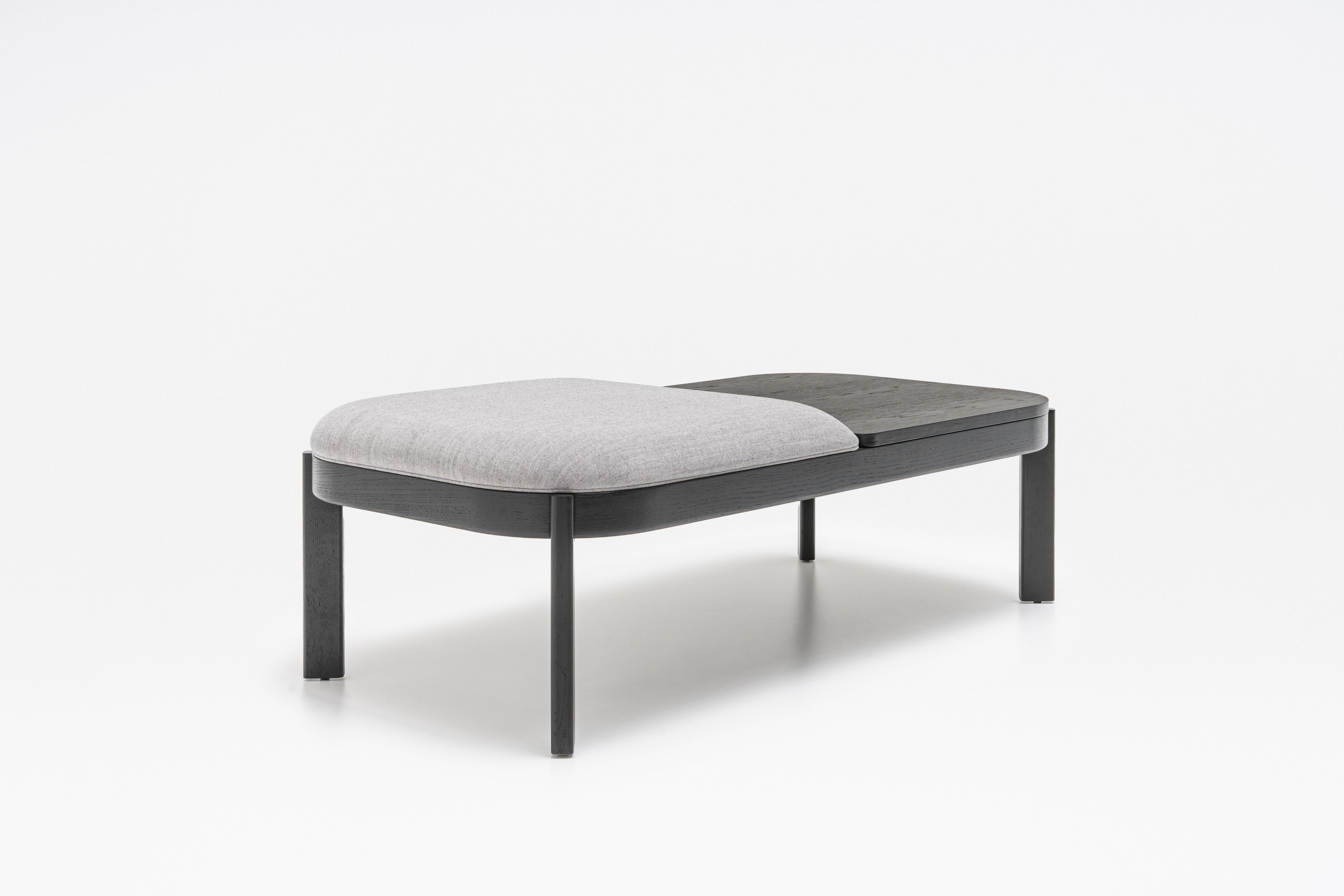 Upholstered ramp wooden base