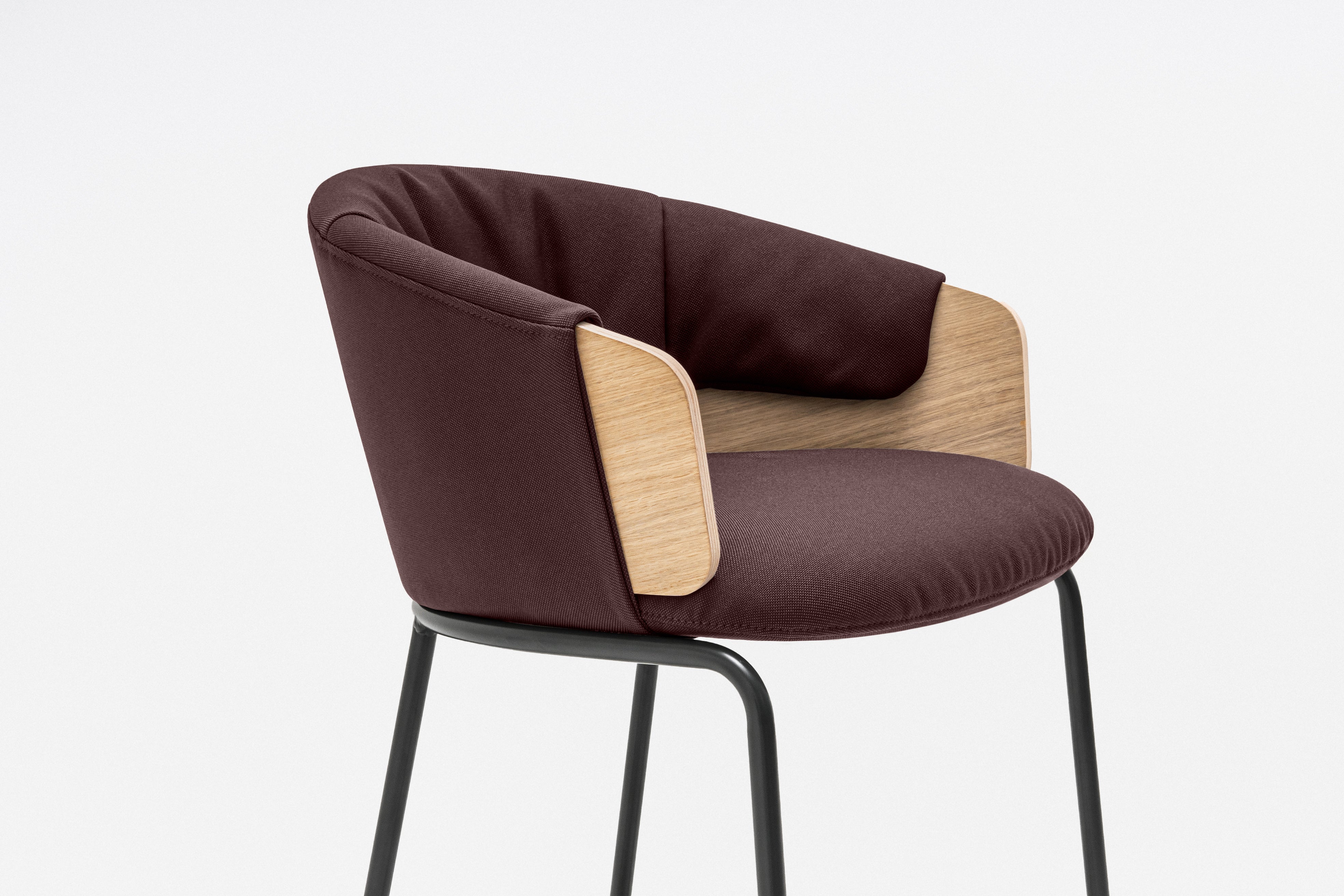 Barkruk COLLAR met metalen basis