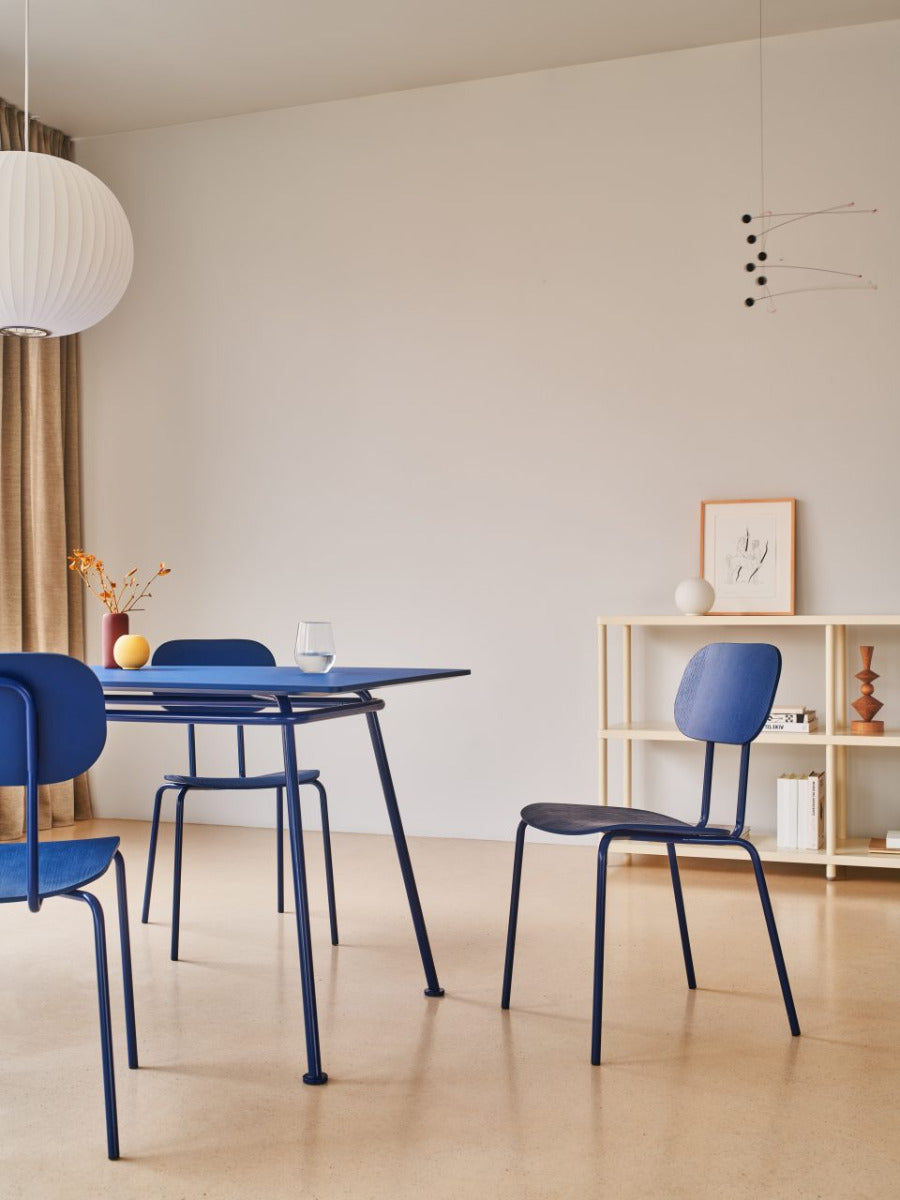 New school chair dark green base