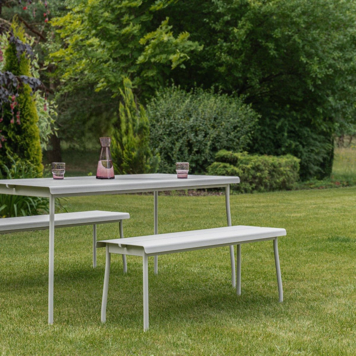 Garden bench flaner galvanized steel