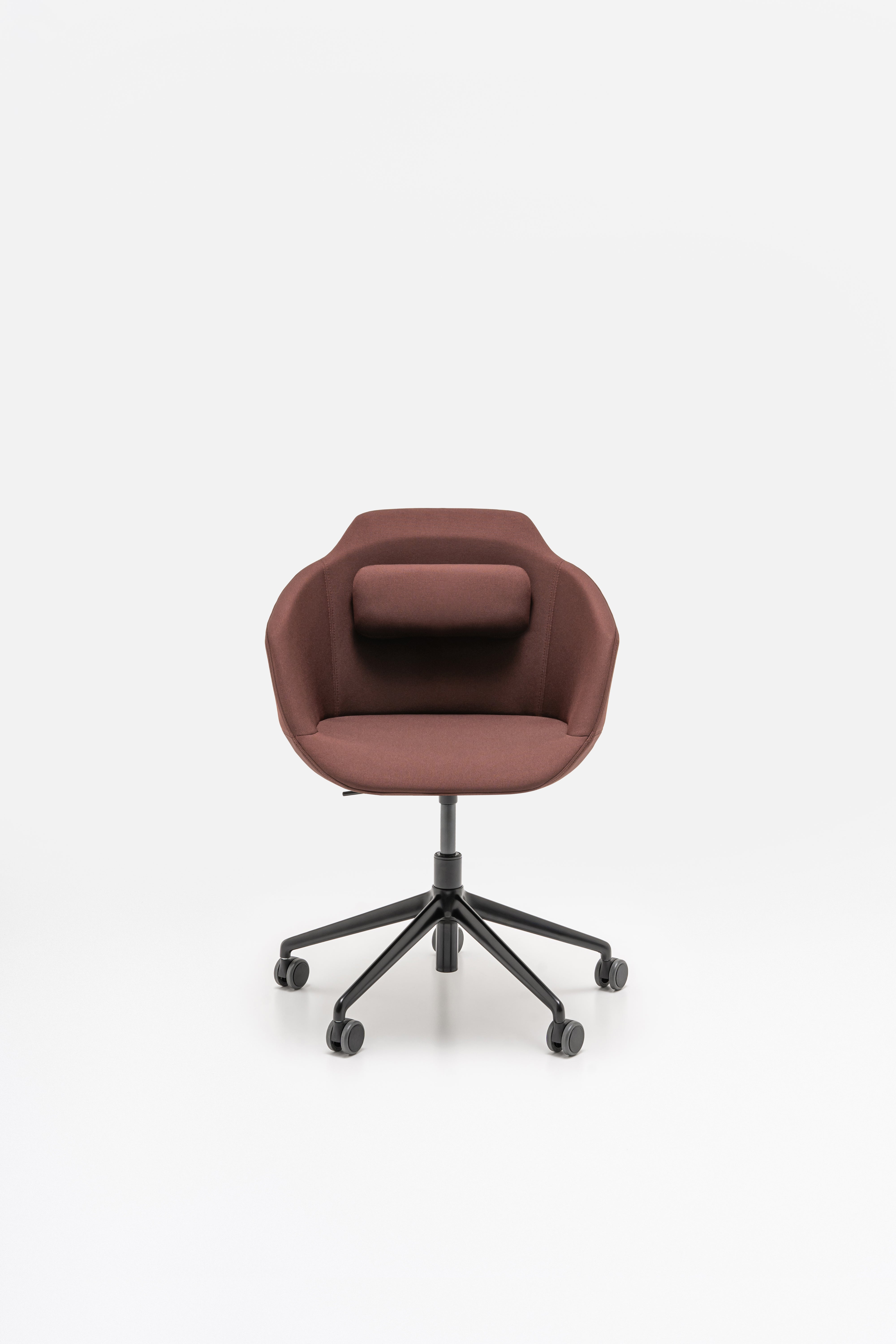 Ultra chair adjustable base with wheels for hard surface