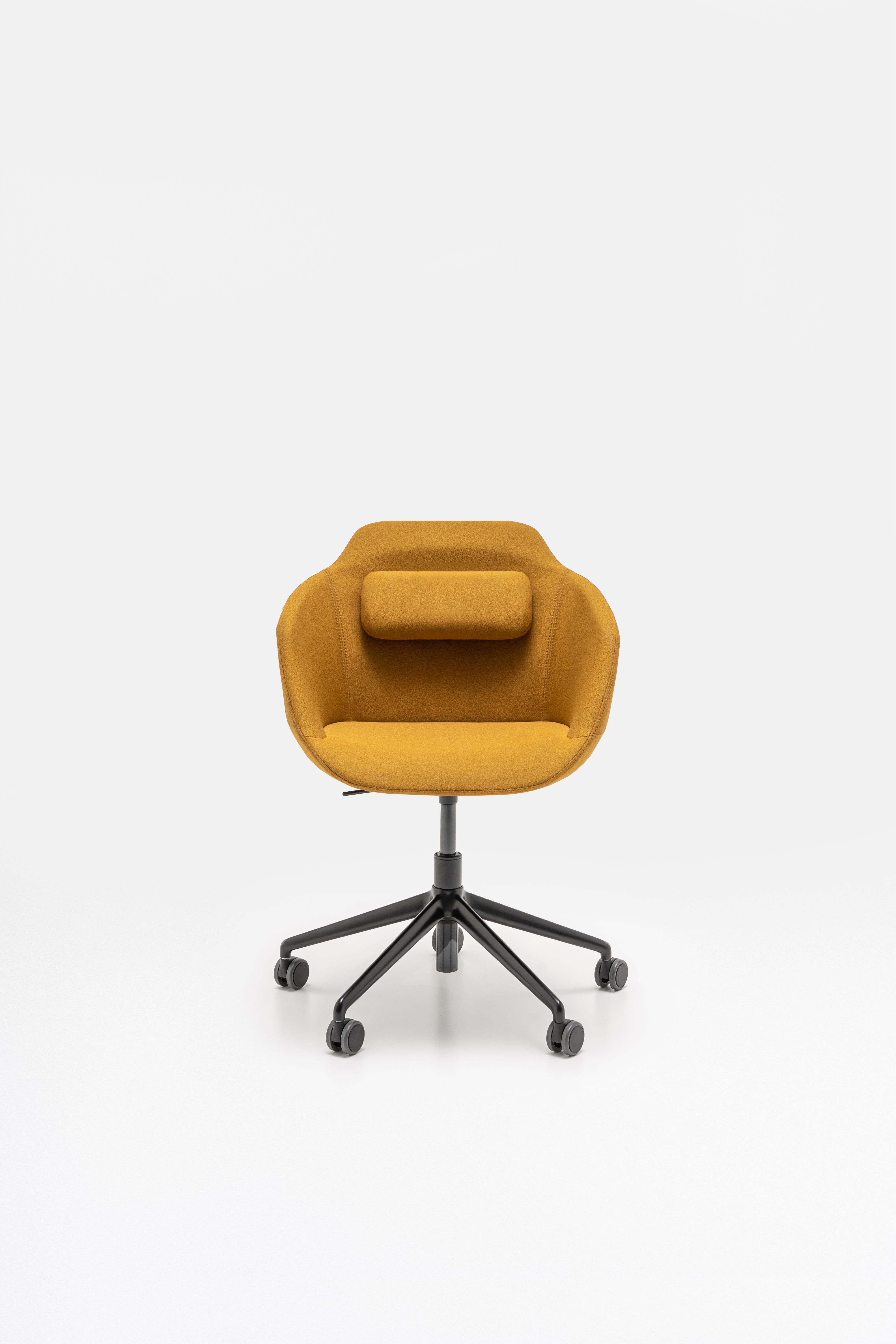 Ultra chair adjustable base with wheels for hard surface