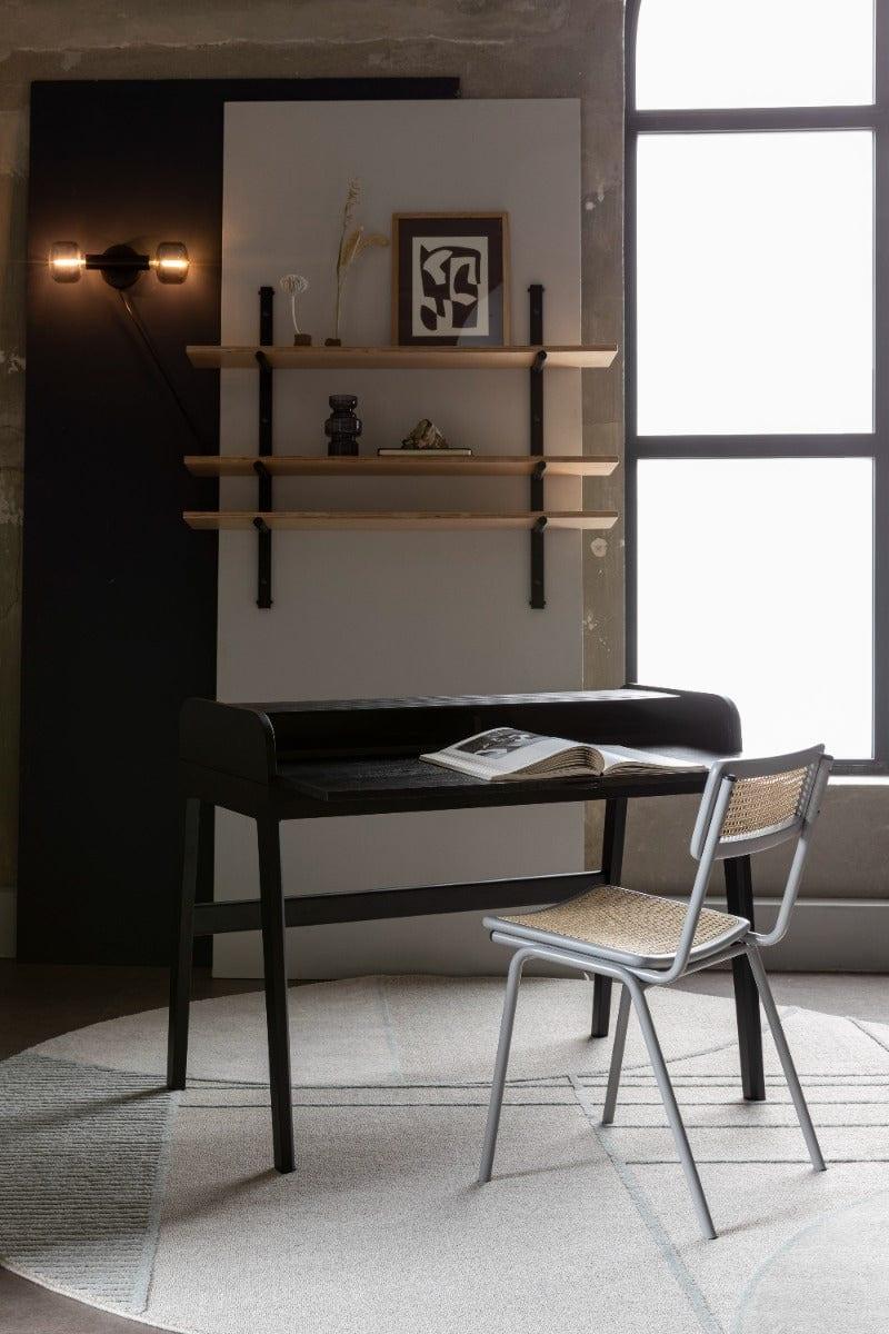 Sekretarzyk BARBIER czarny dąb Zuiver Eye on Design