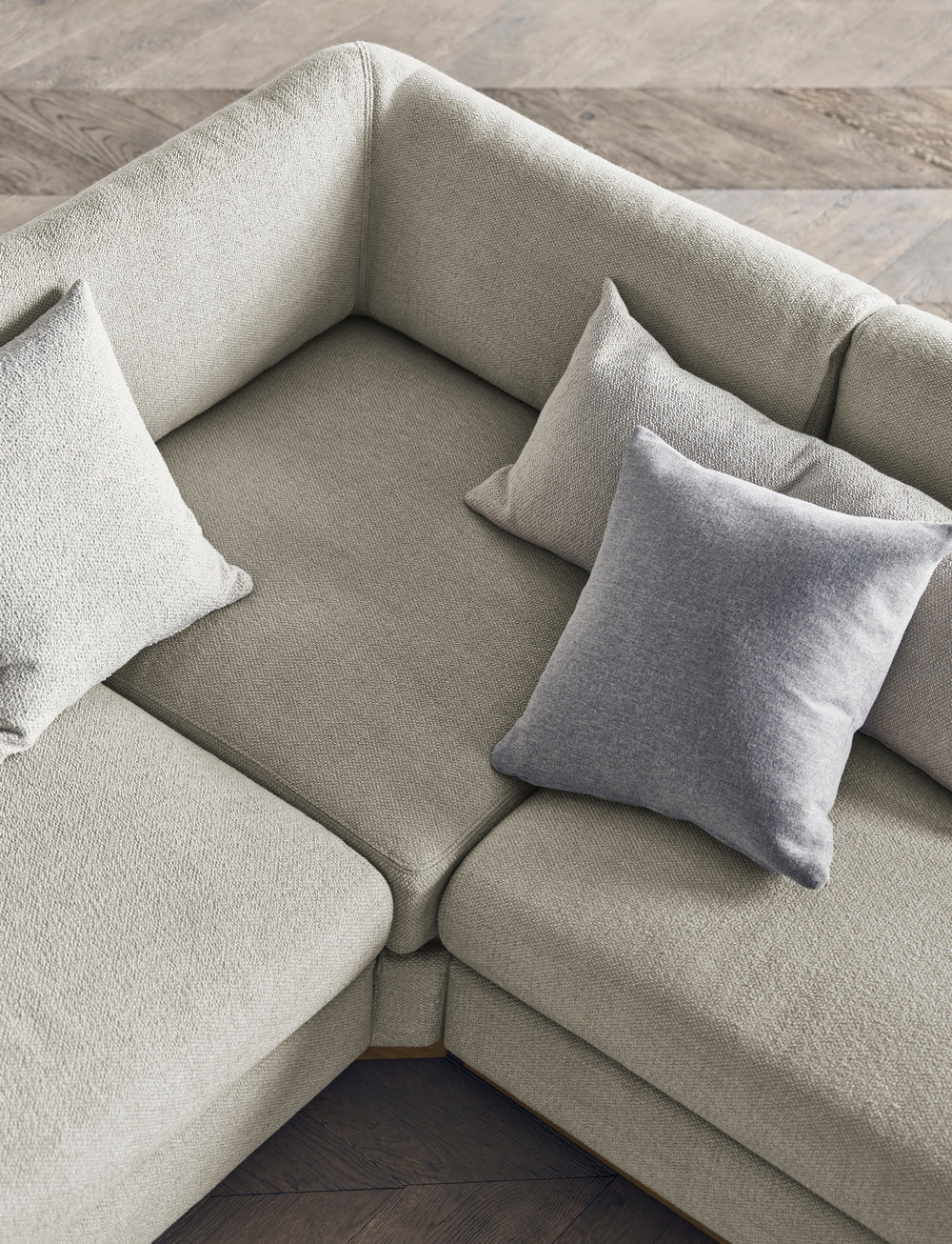 Open corner right -sided sepia oak base