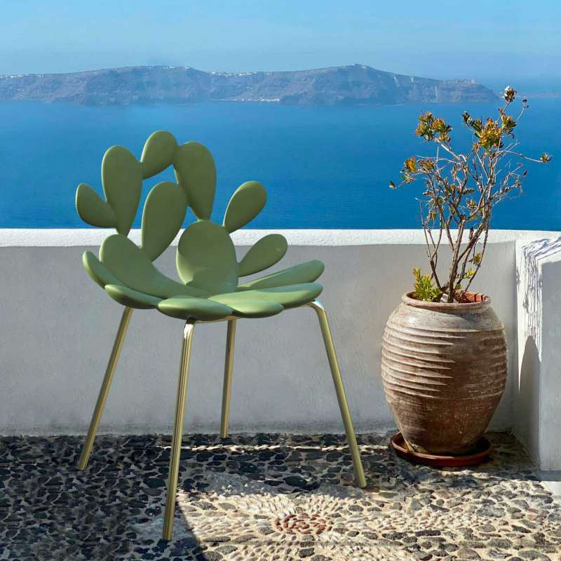 FILICUDI light green garden chair set