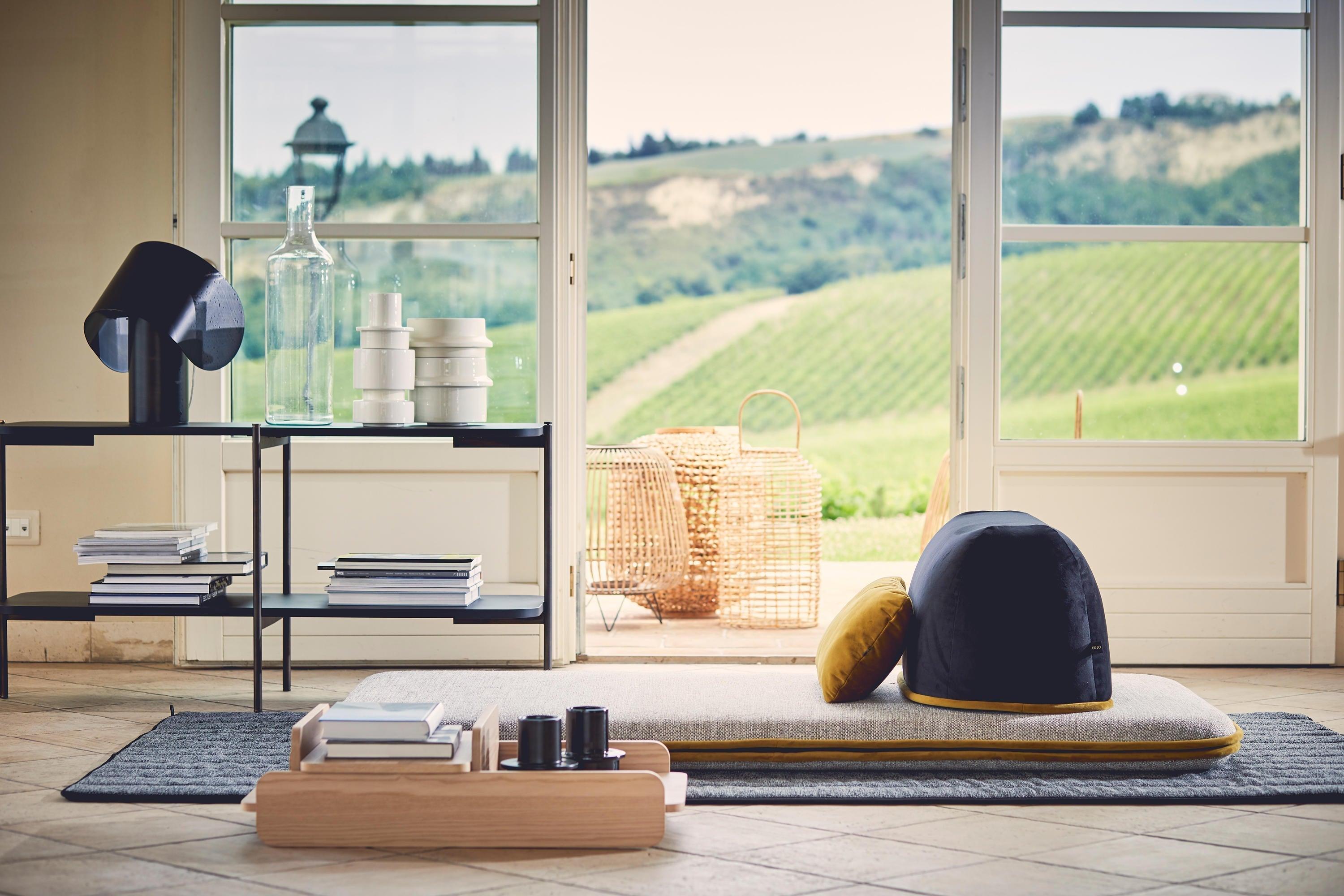 Siedzisko CAILLOU szaro-bordowy Liu Jo Living Eye on Design