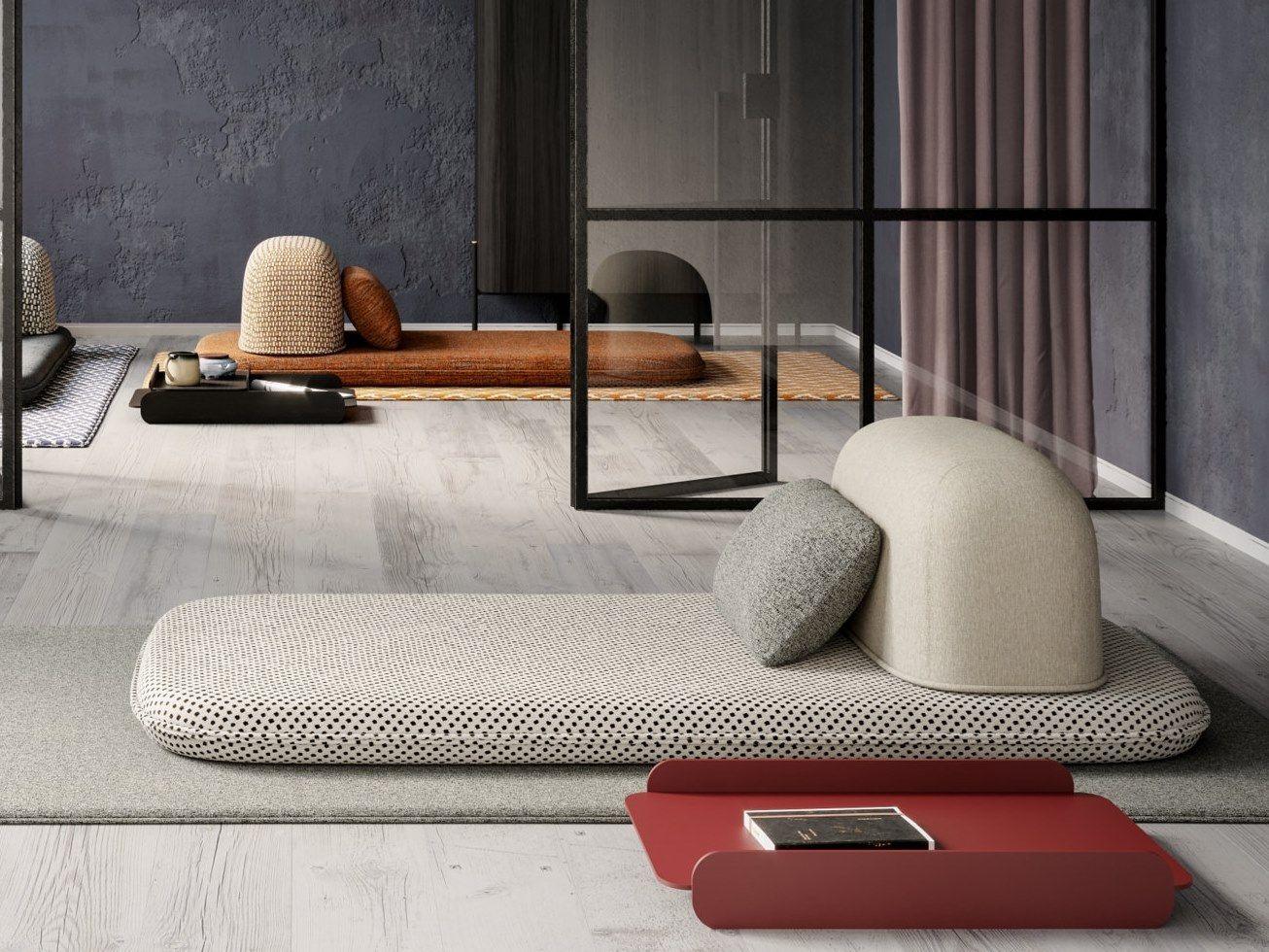 Siedzisko CAILLOU szaro-bordowy Liu Jo Living Eye on Design