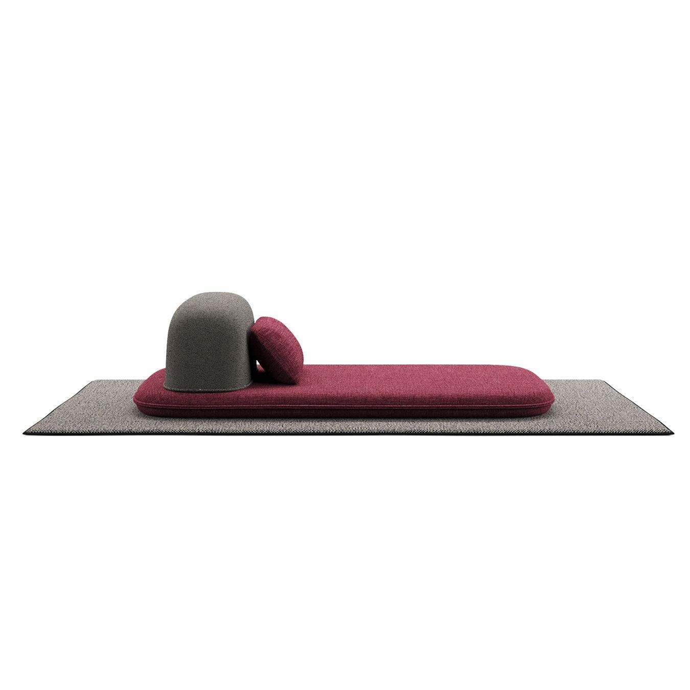 Siedzisko CAILLOU szaro-bordowy Liu Jo Living Eye on Design