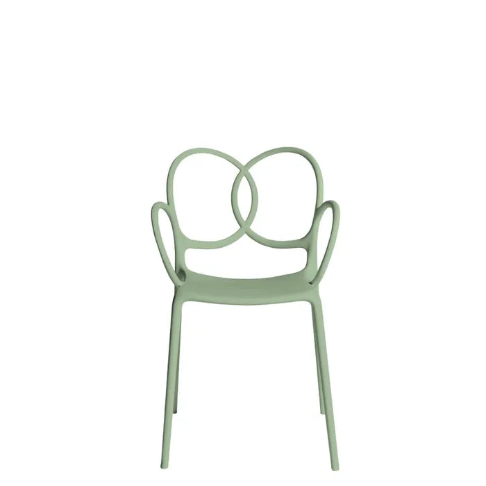 Chair with Sissi Green armrests