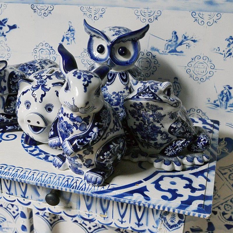 Skarbonka RABBIT niebieski Pols Potten Eye on Design