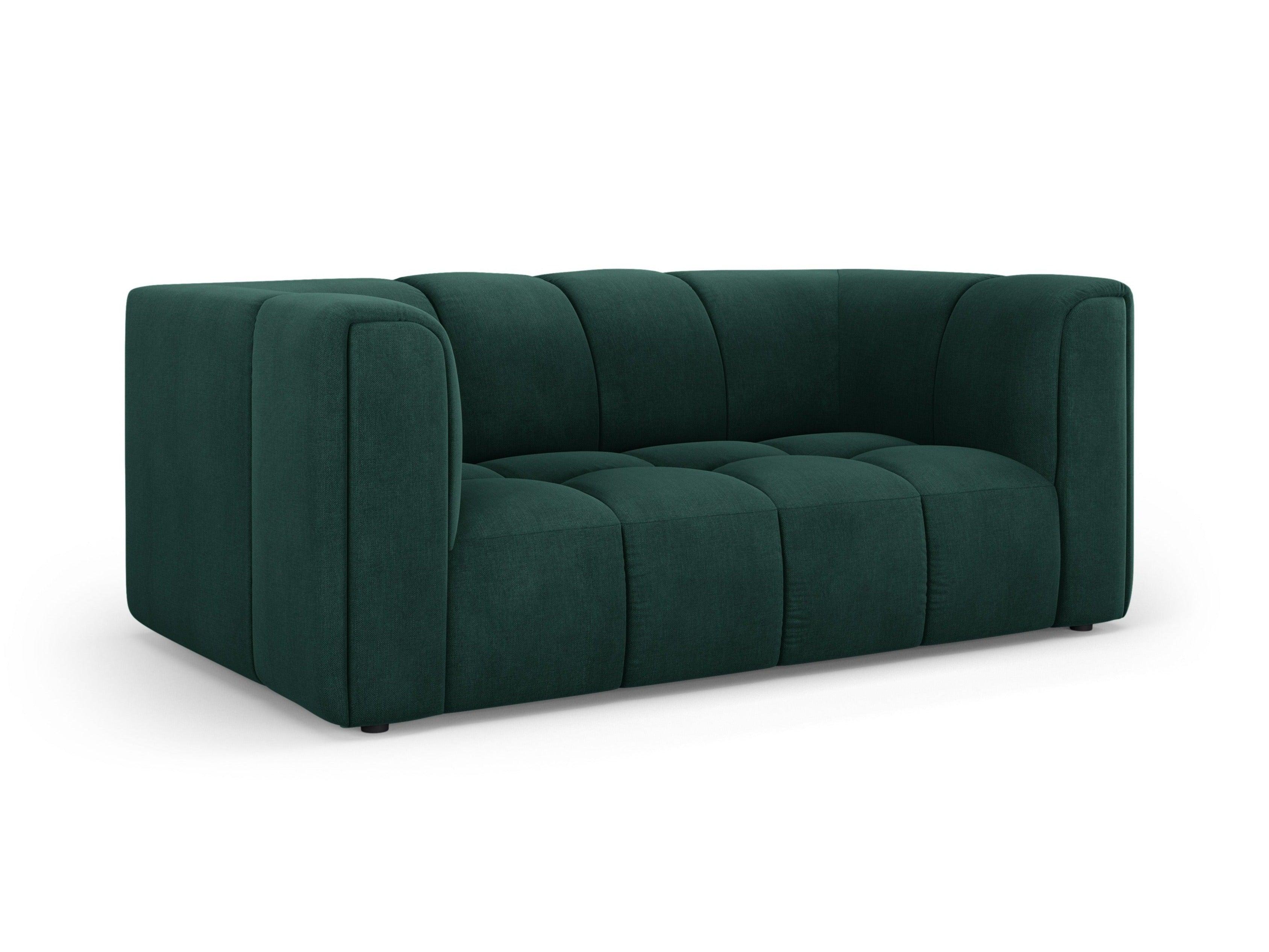 Sofa 2-osobowa FRANCESCA butelkowa zieleń szenil Milo Casa Eye on Design
