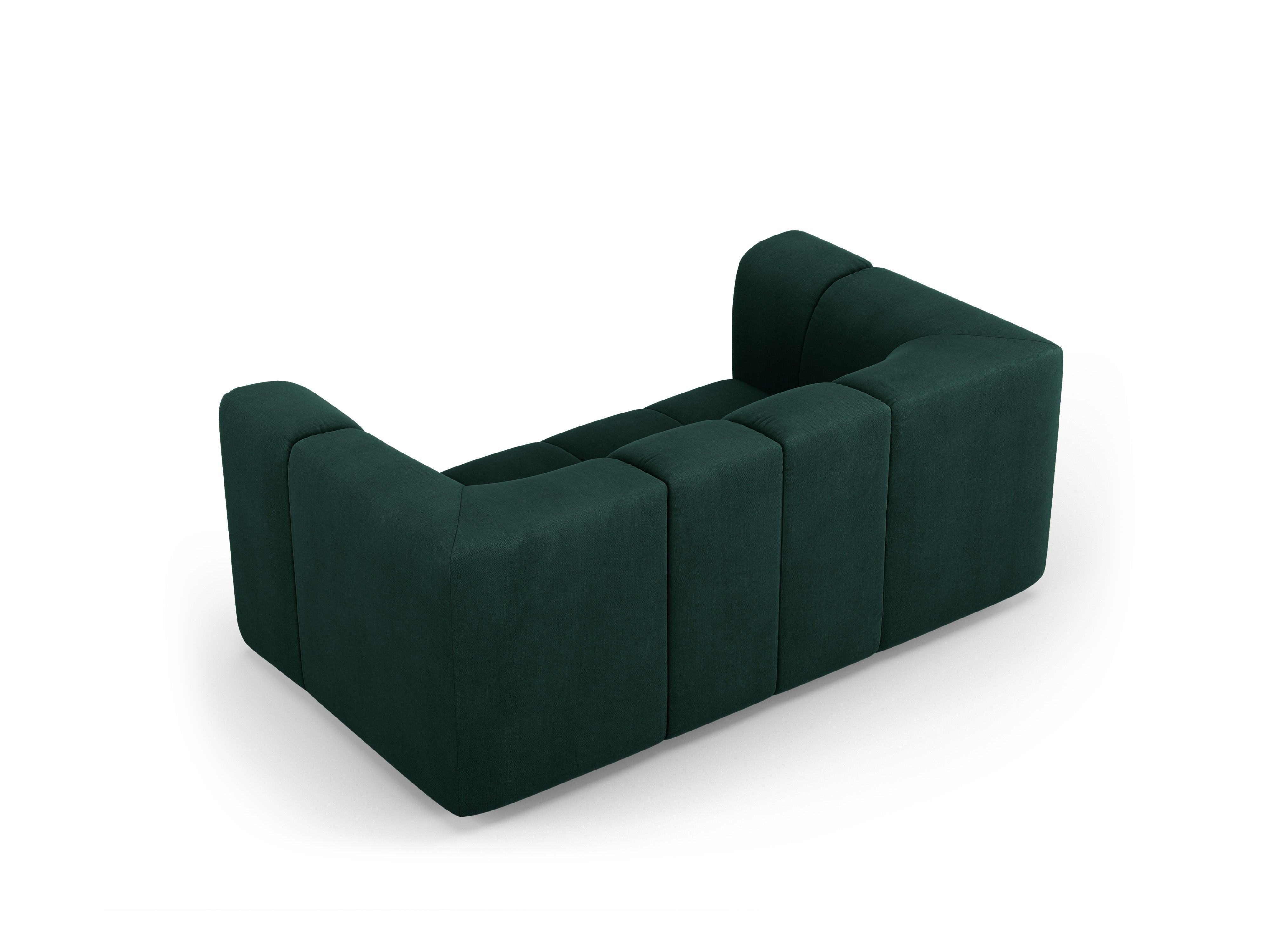 Sofa 2-osobowa FRANCESCA butelkowa zieleń szenil Milo Casa Eye on Design