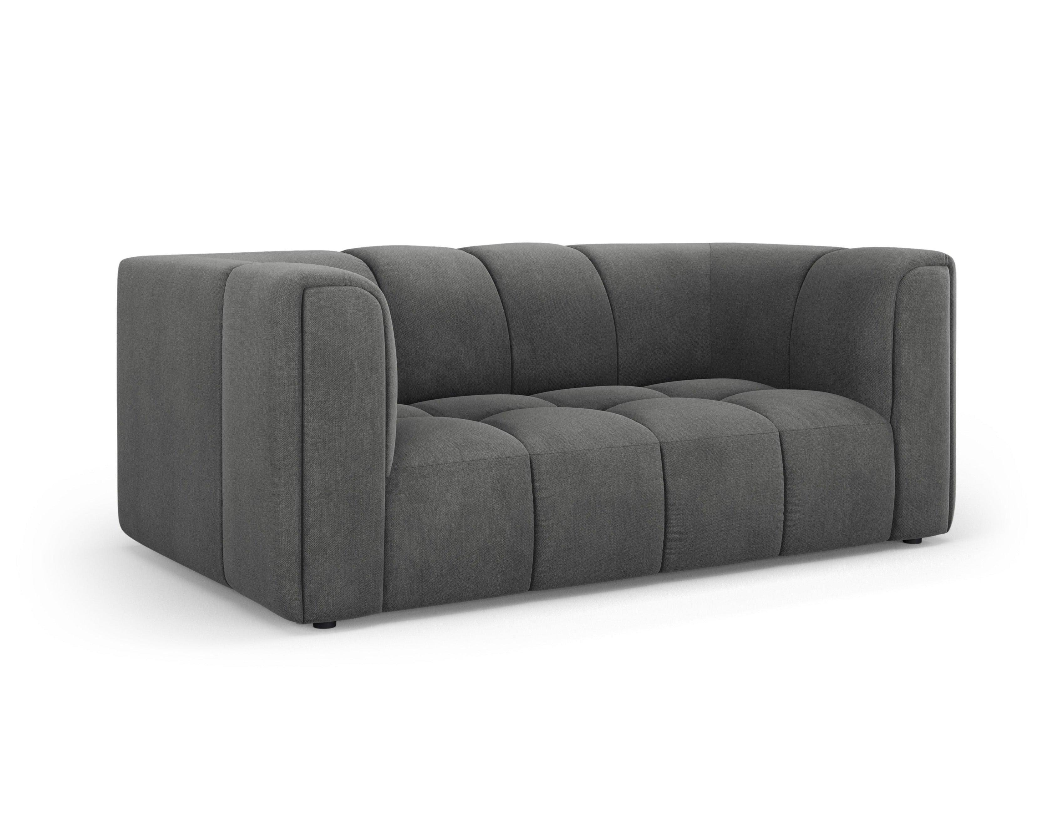 Sofa 2-osobowa FRANCESCA ciemnoszary szenil – Besolux