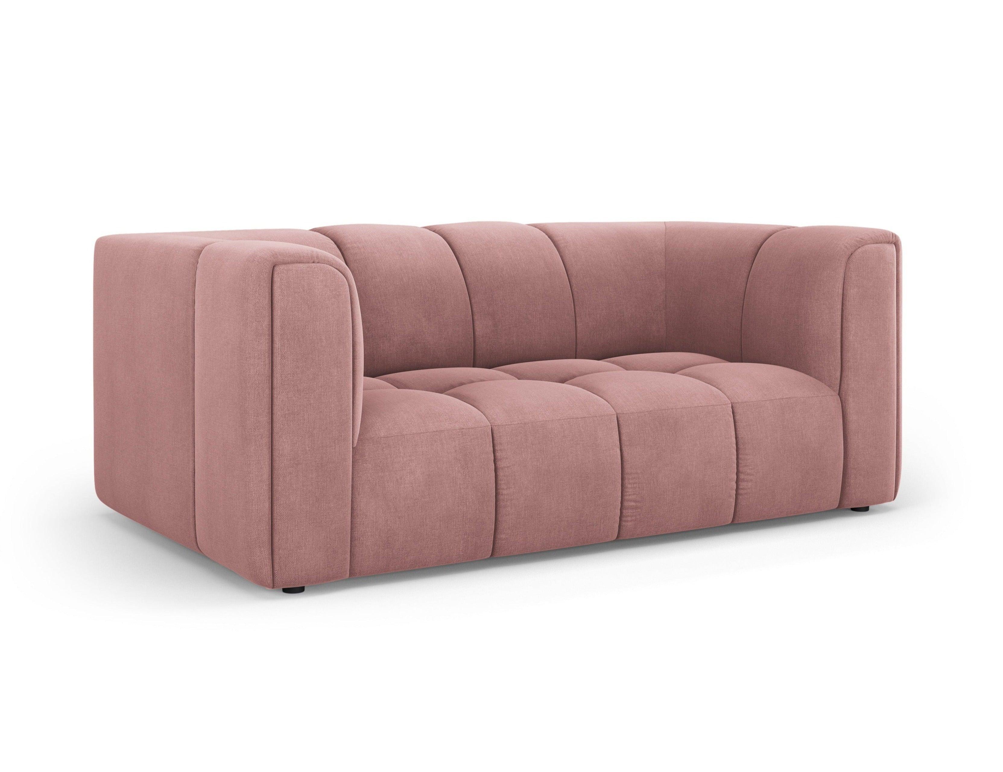 Sofa 2-osobowa FRANCESCA różowy szenil – Besolux
