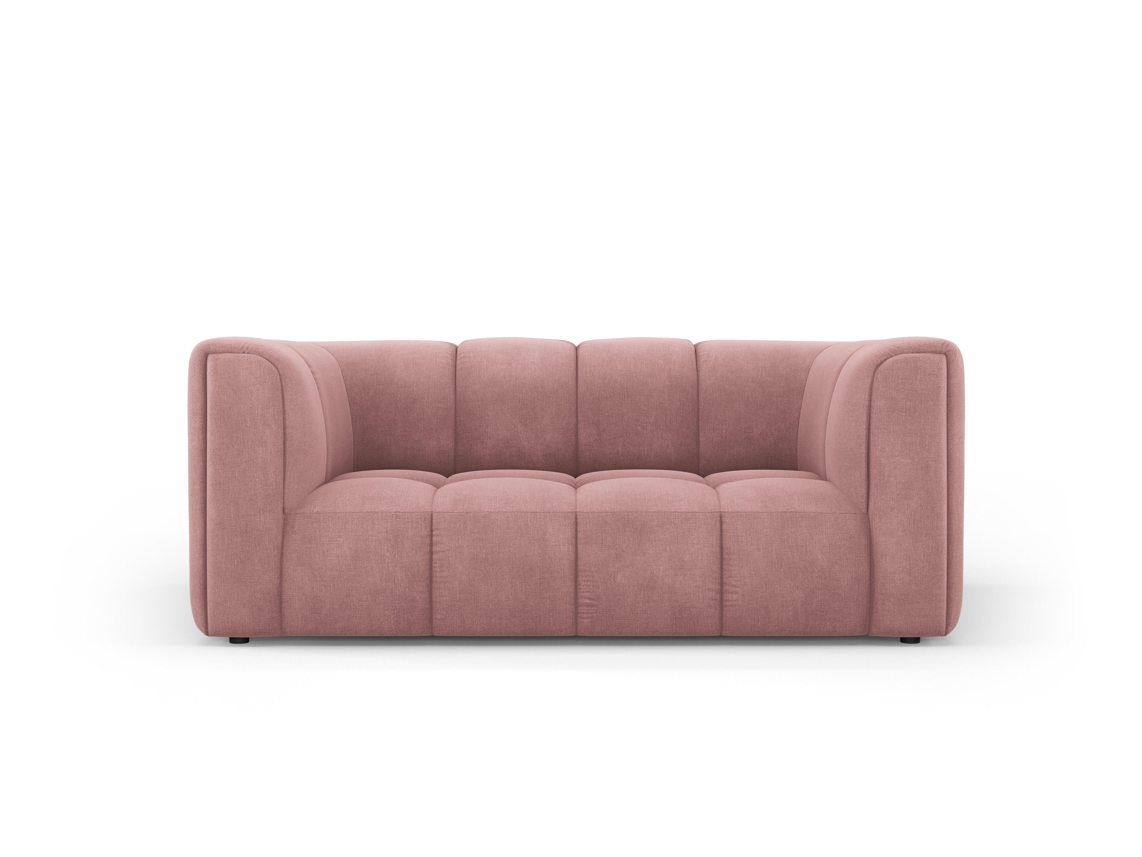 Sofa 2-osobowa FRANCESCA różowy szenil do salonu