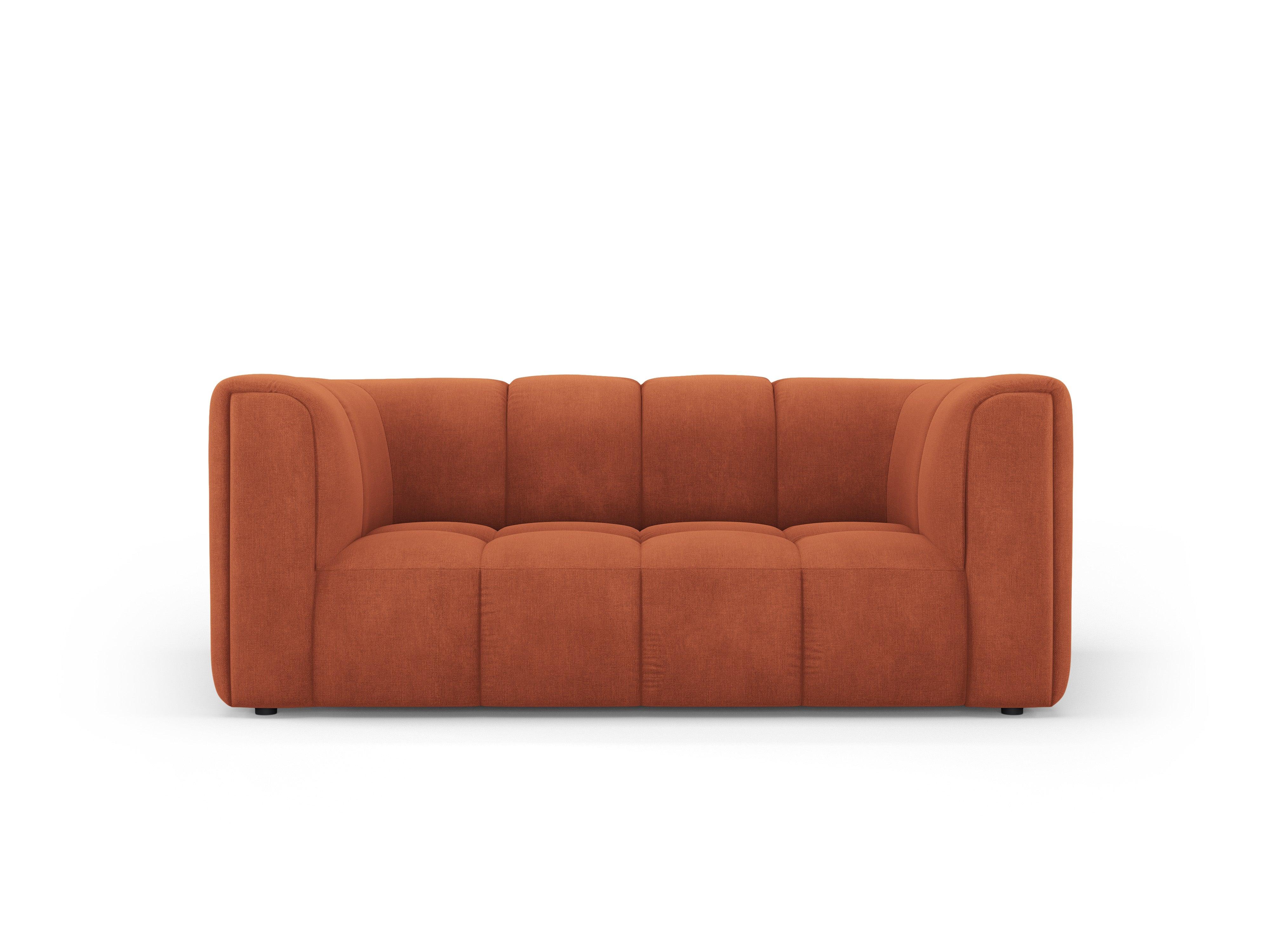 Sofa 2-osobowa FRANCESCA terracotta szenil do salonu