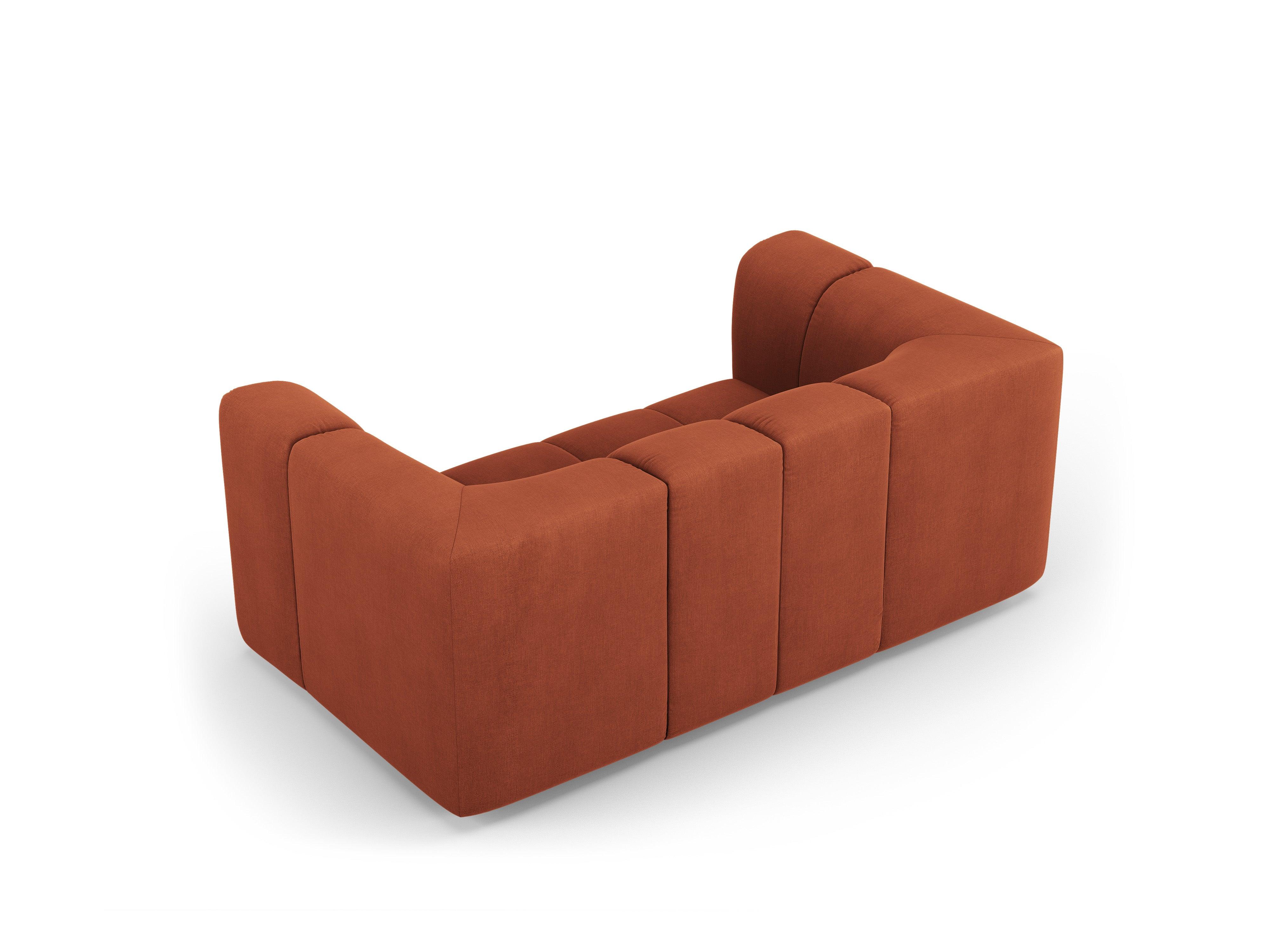 Kanapa 2-osobowa FRANCESCA terracotta szenil – Besolux