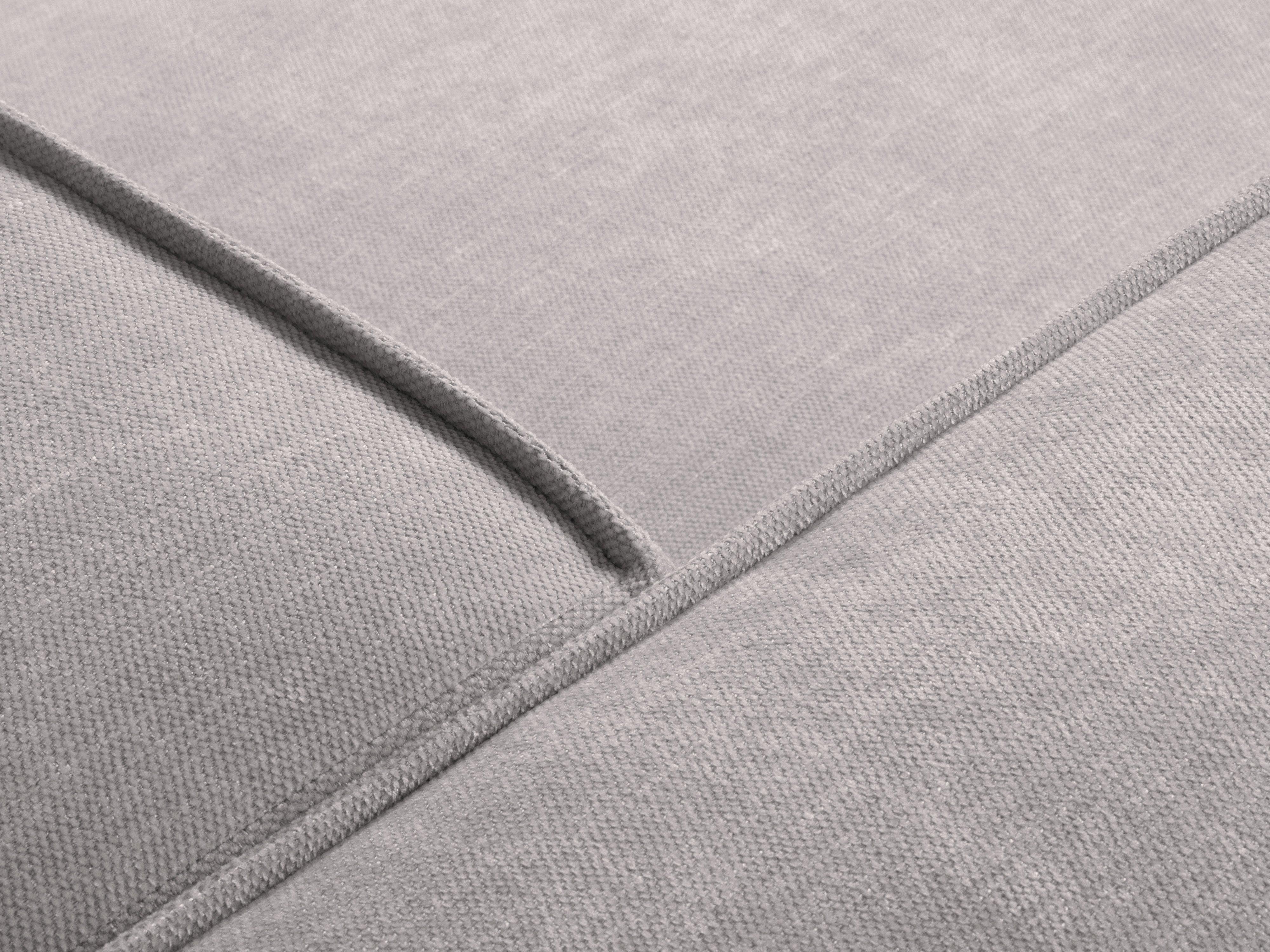 Sofa 2-osobowa MADAME srebrny do salonu – Windsor & Co
