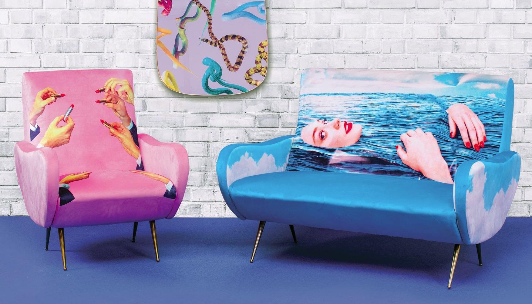 Sofa 2-osobowa SEA GIRL turkusowy Seletti Eye on Design