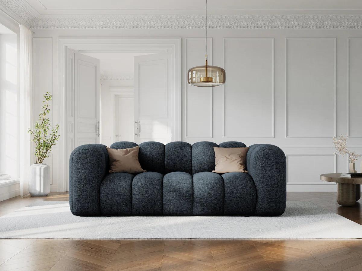 Sofa 2-osobowa LUPINE granatowy szenil do salonu
