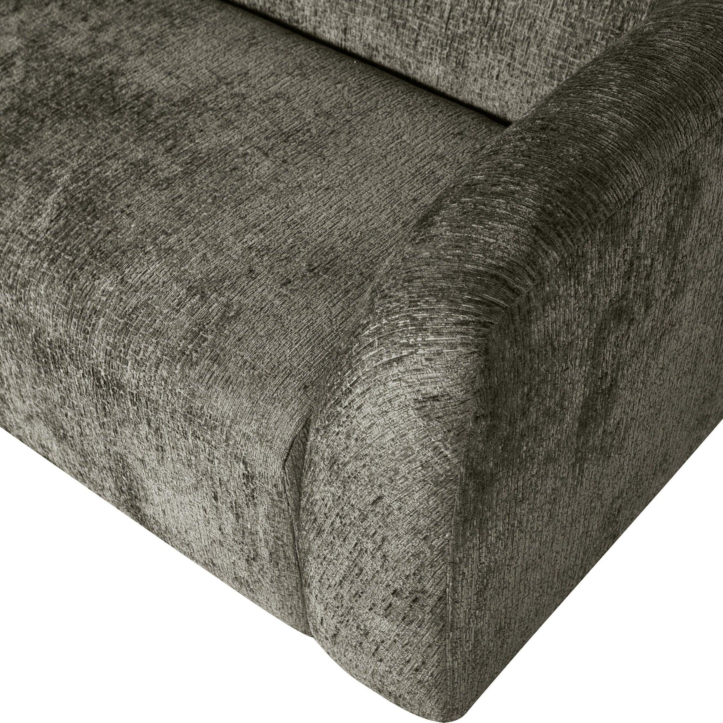 Sofa 3-osobowa aksamitna SLOPING szarozielony Be Pure Eye on Design