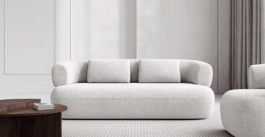 Sofa 3-osobowa ALDRIN błękitny szenil Windsor & Co Eye on Design
