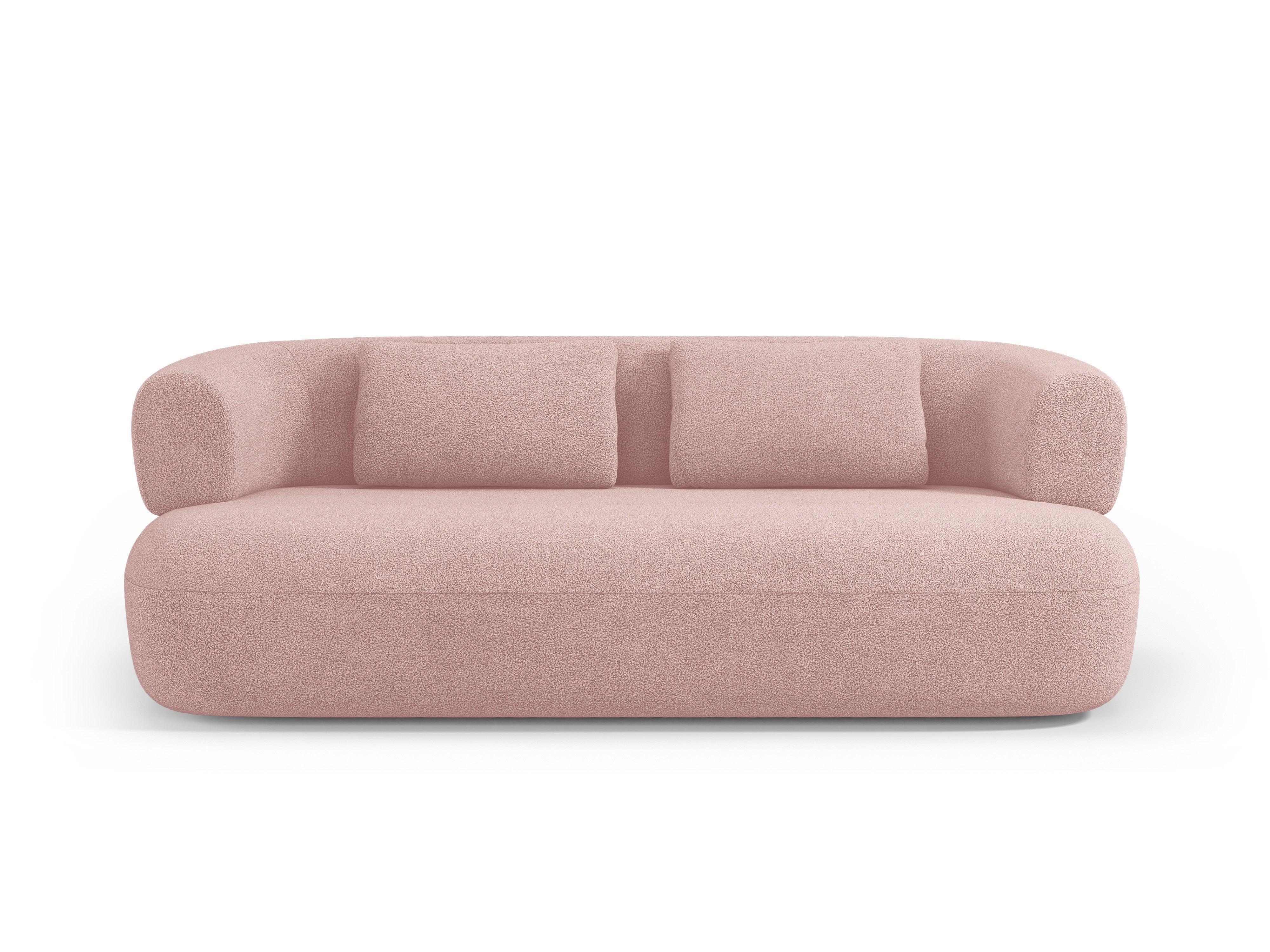 Sofa 3-osobowa ALDRIN pudrowy róż boucle Windsor & Co Eye on Design