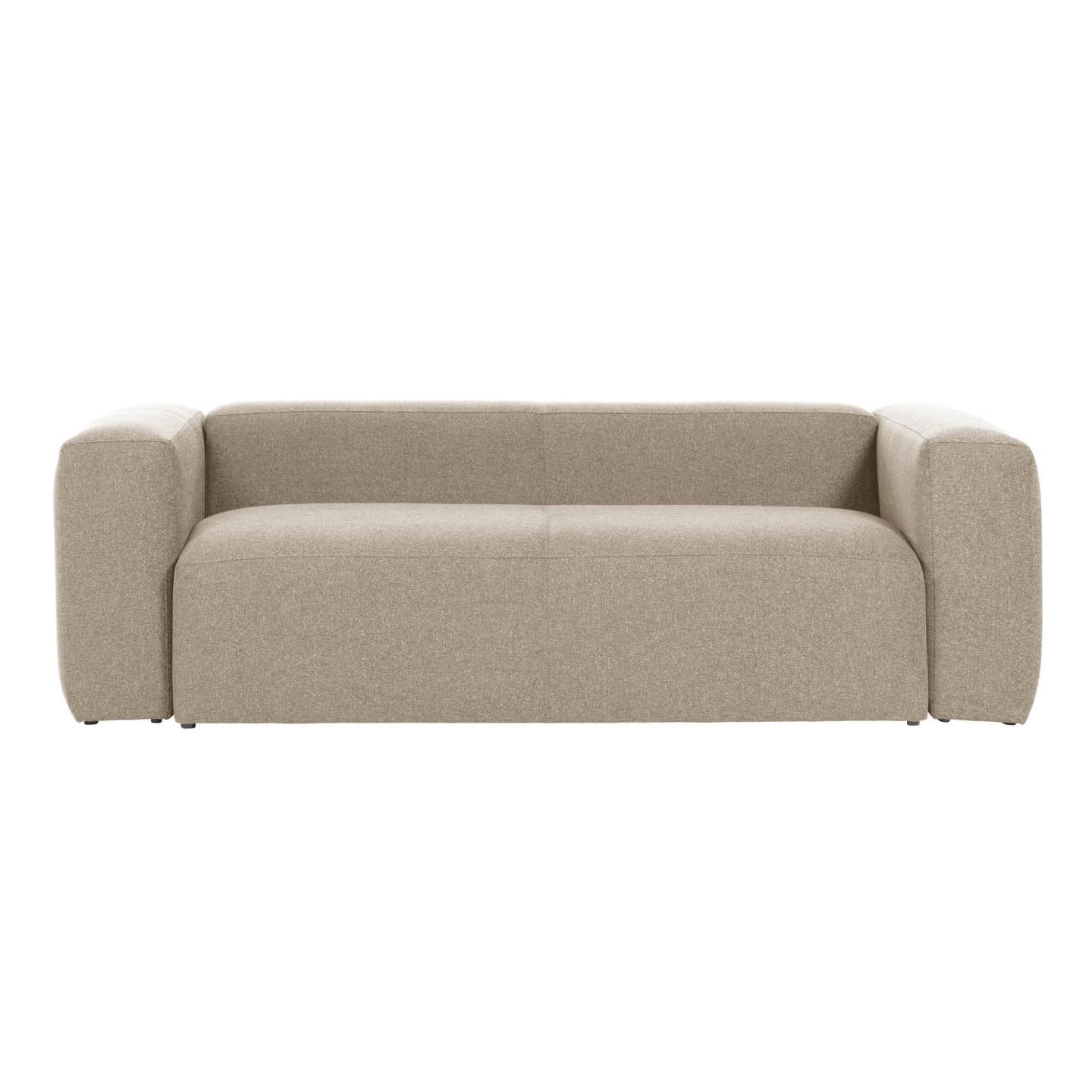 Sofa 3-osobowa BLOK beżowy szenil La Forma Eye on Design