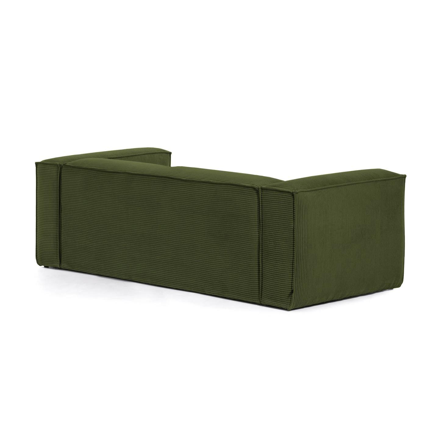Sofa 3-osobowa BLOK zielony sztruks La Forma Eye on Design