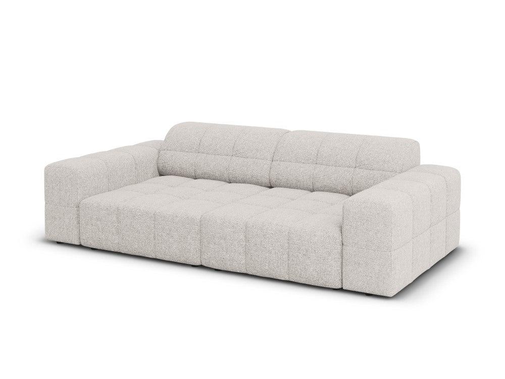 Sofa 3-osobowa CHICAGO jasnoszary szenil Cosmopolitan Design Eye on Design