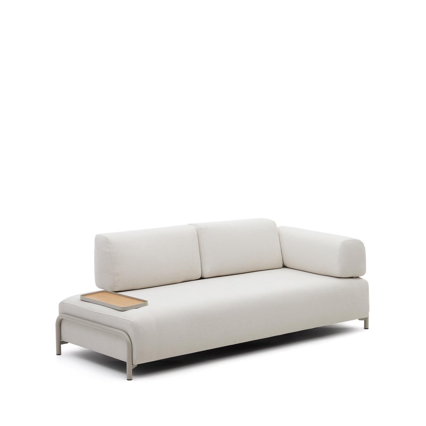 Sofa 3-osobowa COMPO beżowy szenil La Forma Eye on Design
