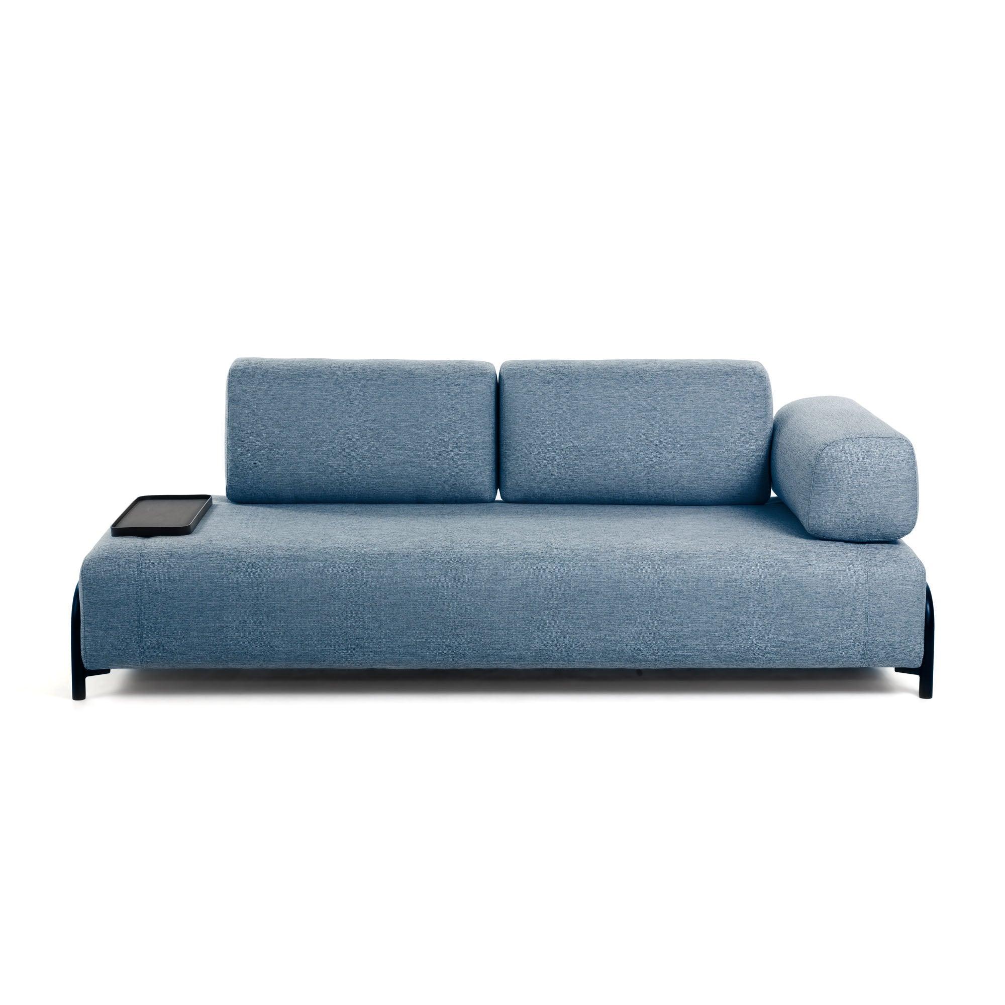 Sofa 3-osobowa COMPO niebieski La Forma Jeden + mała taca Eye on Design