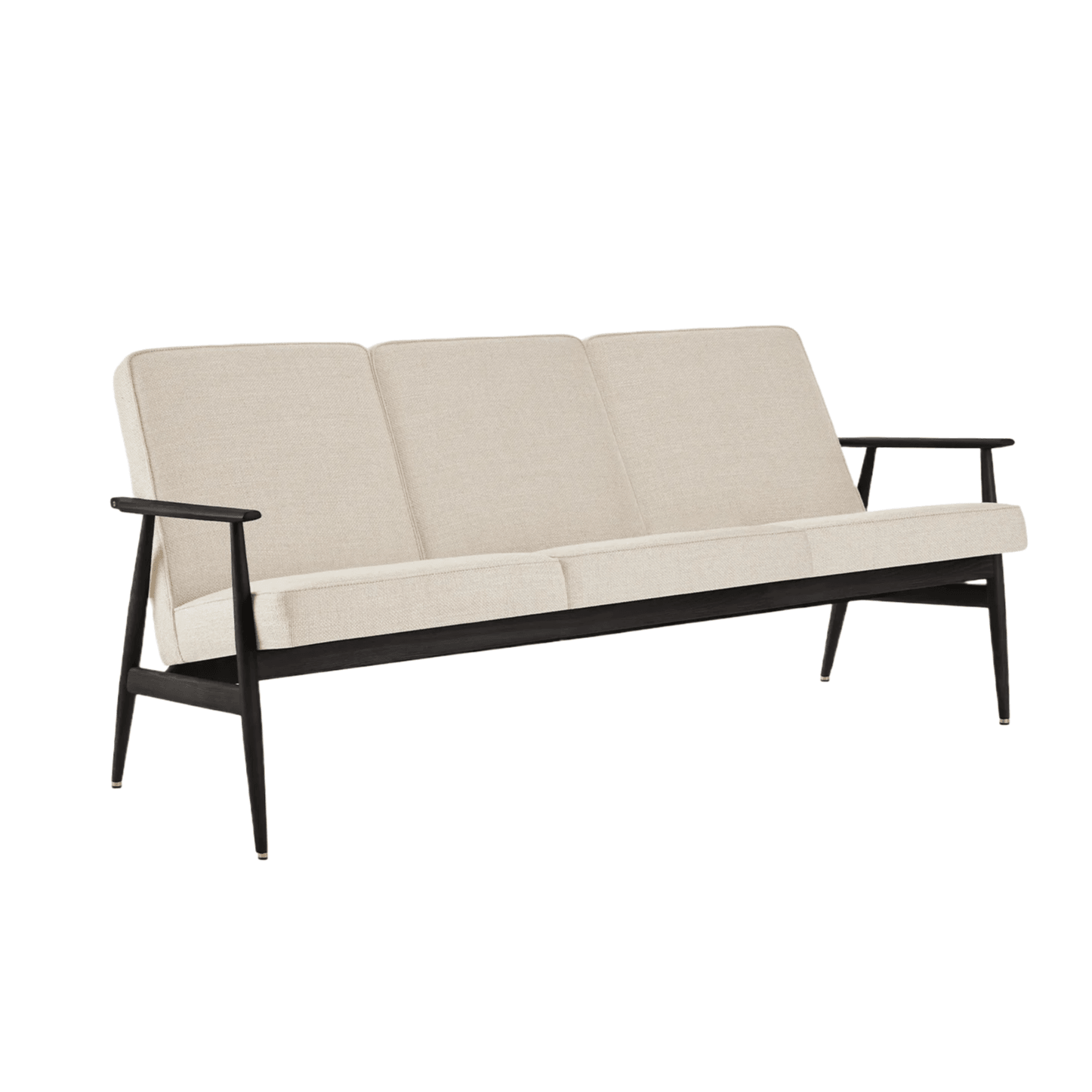 Sofa 3-osobowa dzielona FOX beżowy w tkaninie Coco Creme 366 concept Jesion-04 Eye on Design