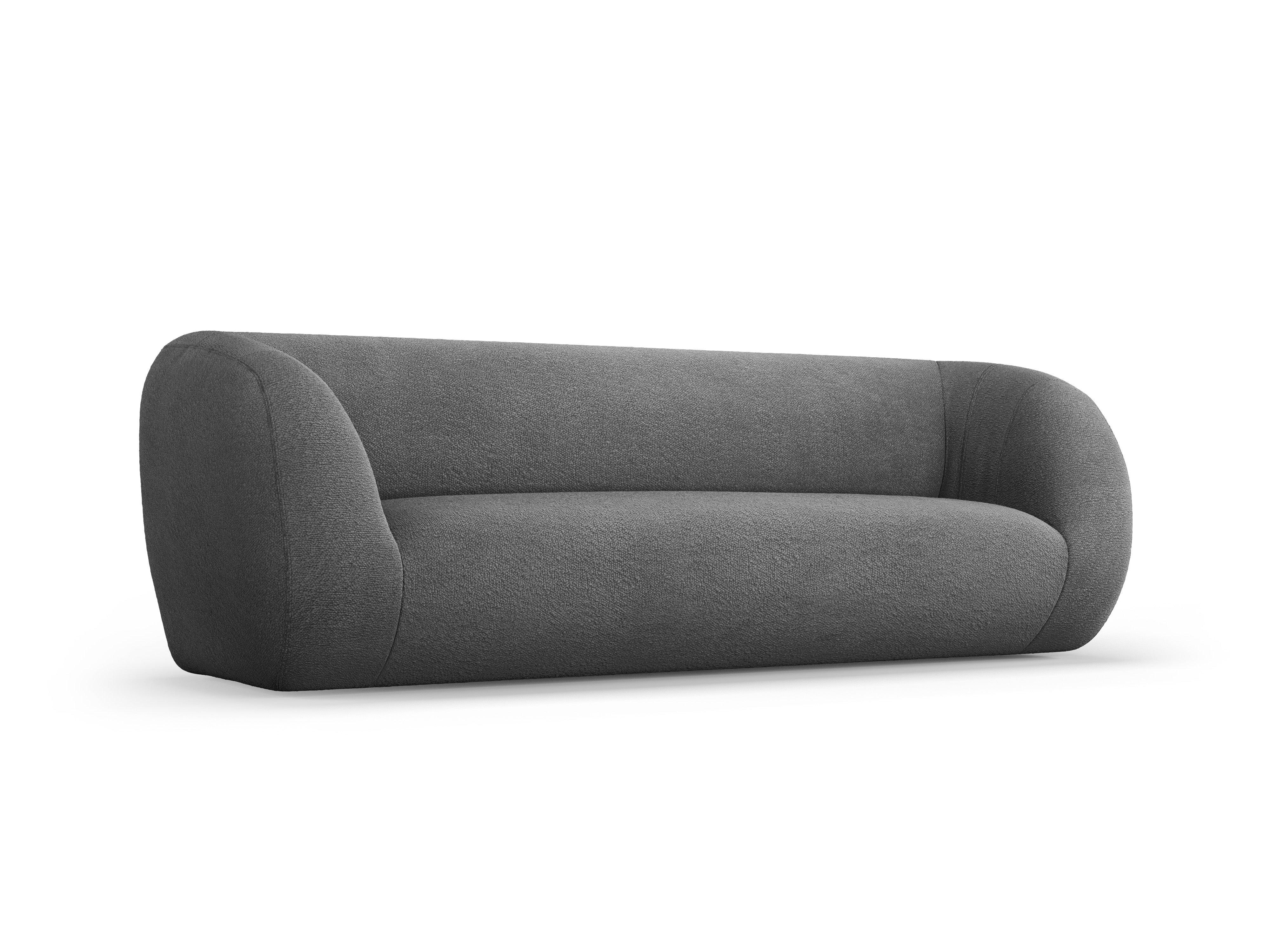 Sofa 3-osobowa ESSEN ciemnoszary boucle Cosmopolitan Design Eye on Design