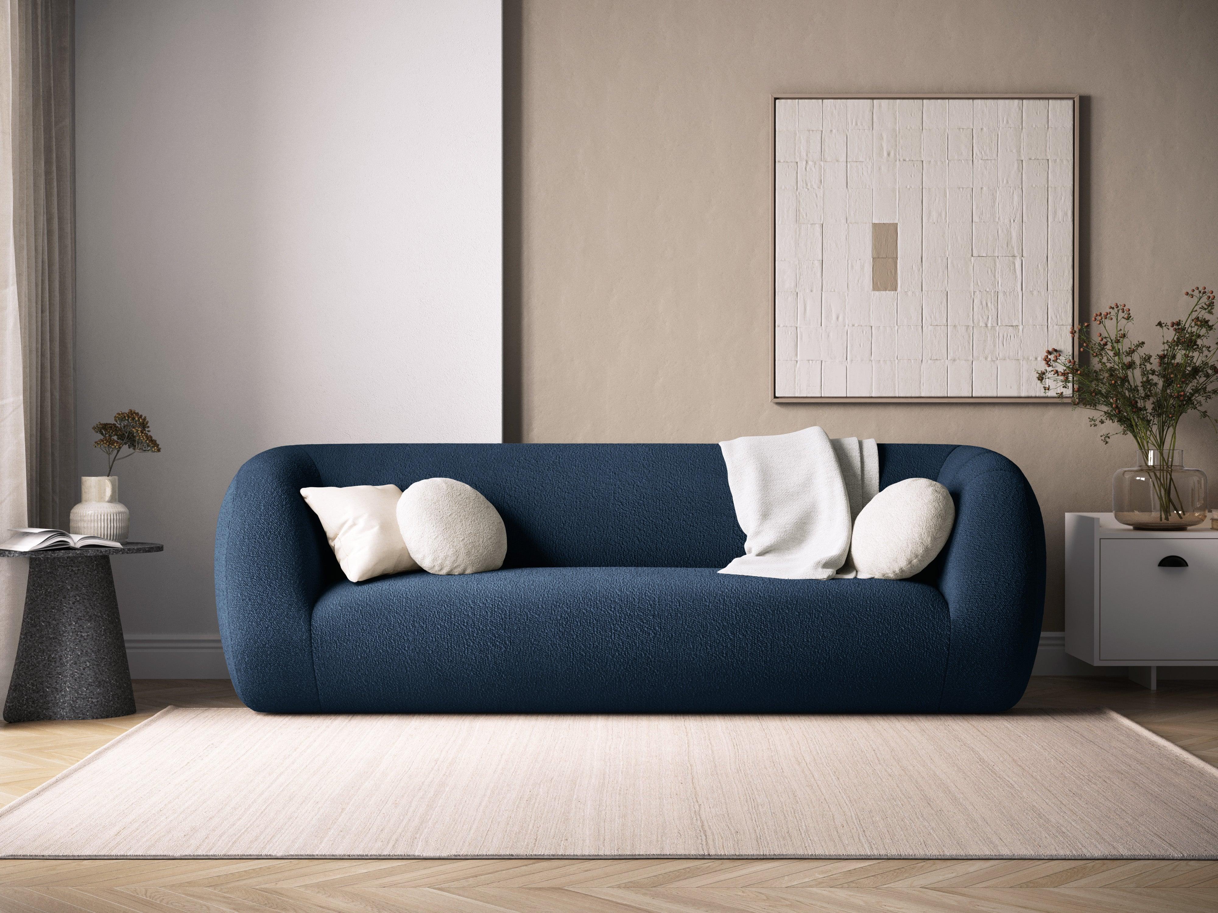 Sofa 3-osobowa ESSEN granatowy boucle Cosmopolitan Design Eye on Design