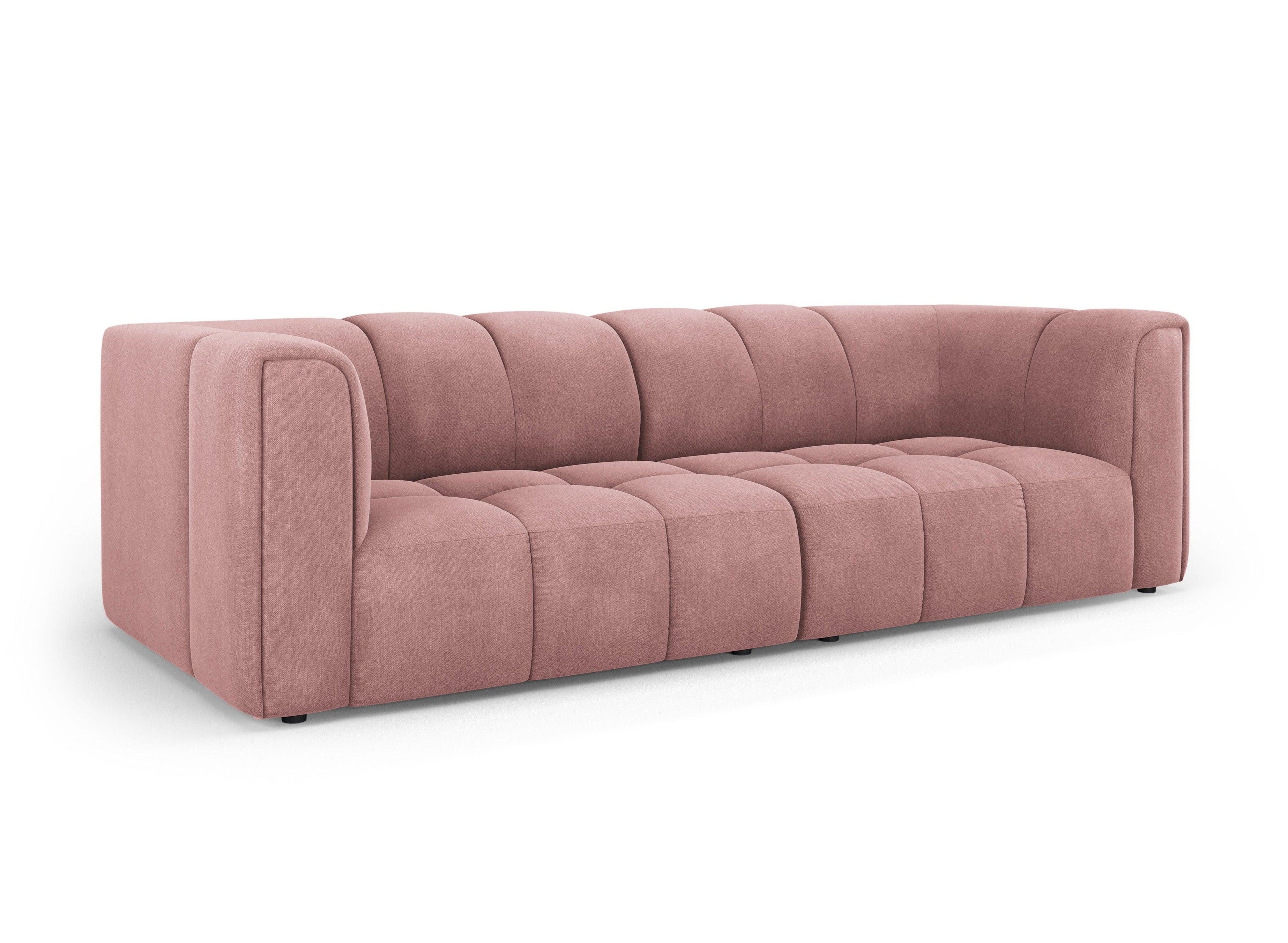 Sofa 3-osobowa FRANCESCA różowy szenil – Besolux