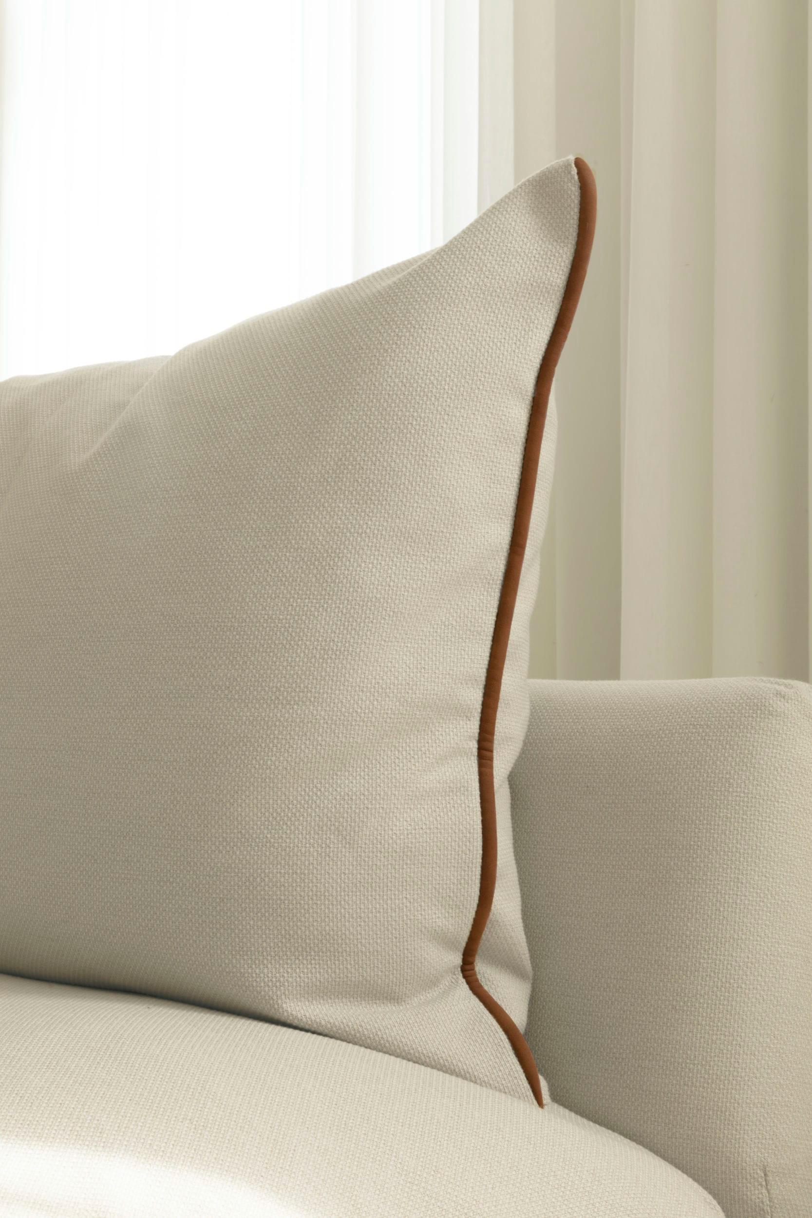Sofa 3-osobowa LOUNGE AROUND beżowy z dębem do salonu – Umage