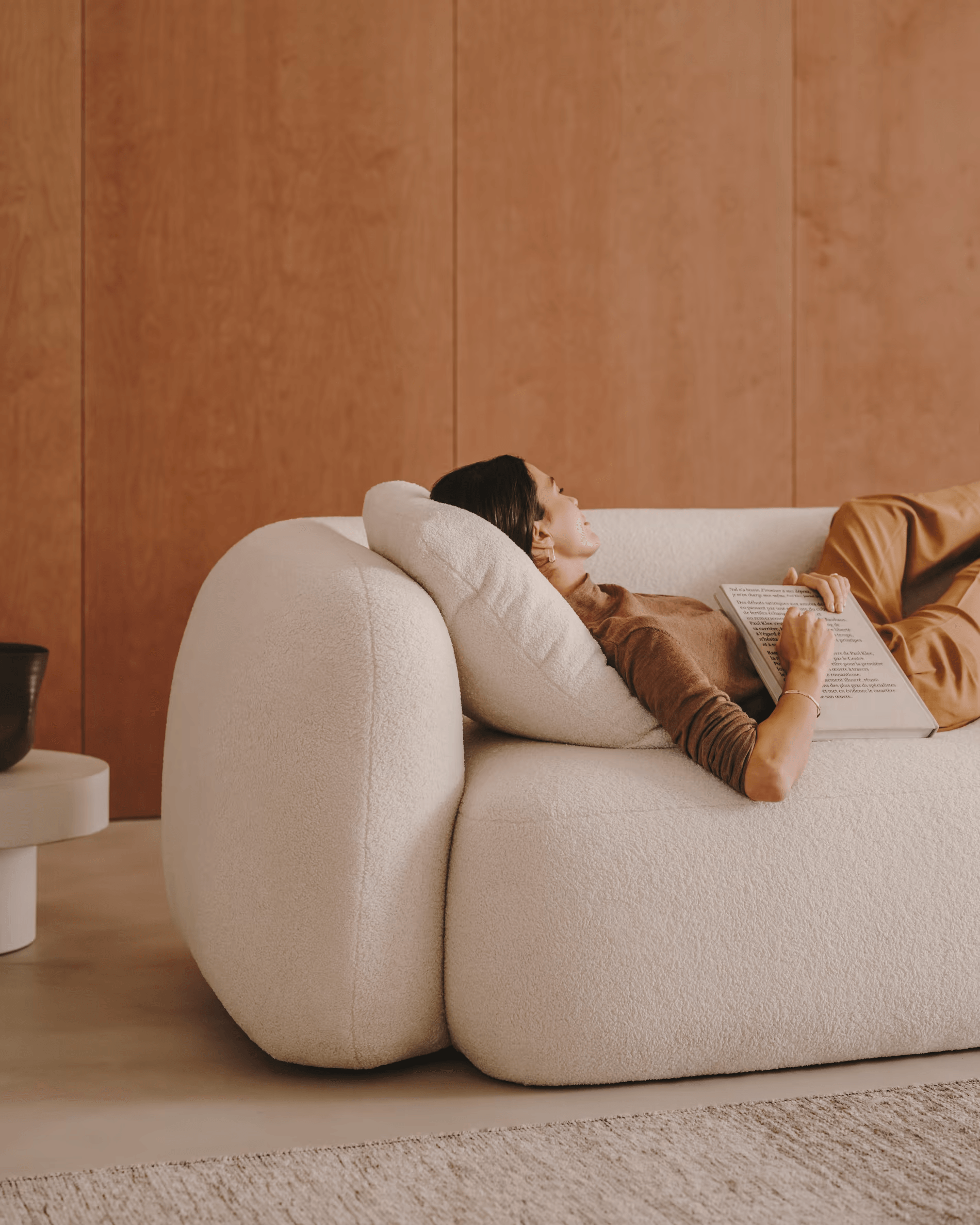 Sofa 3-osobowa MARTINA baranek écru La Forma Eye on Design