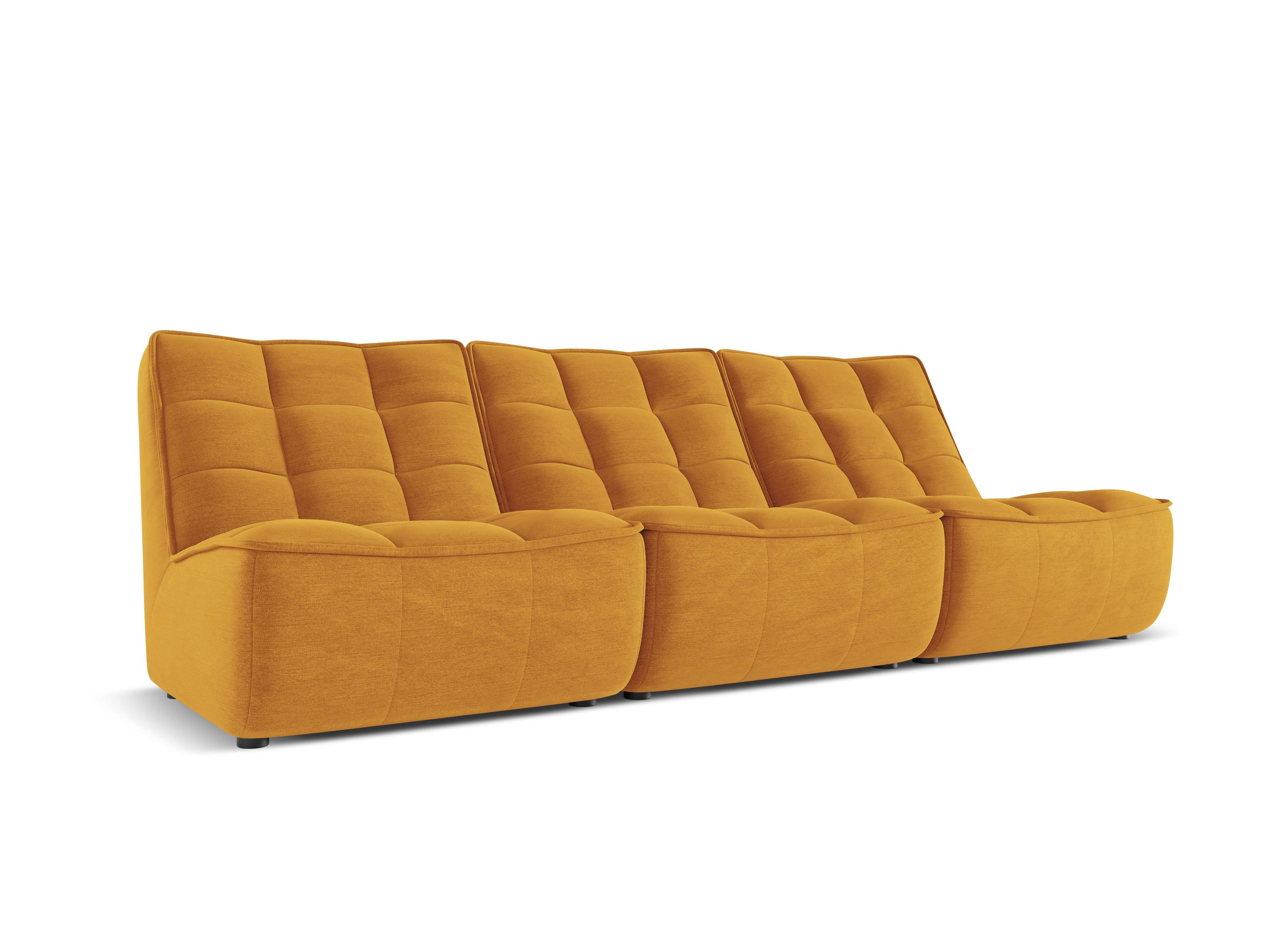 Sofa 3-osobowa MONI musztardowy Maison Heritage Eye on Design
