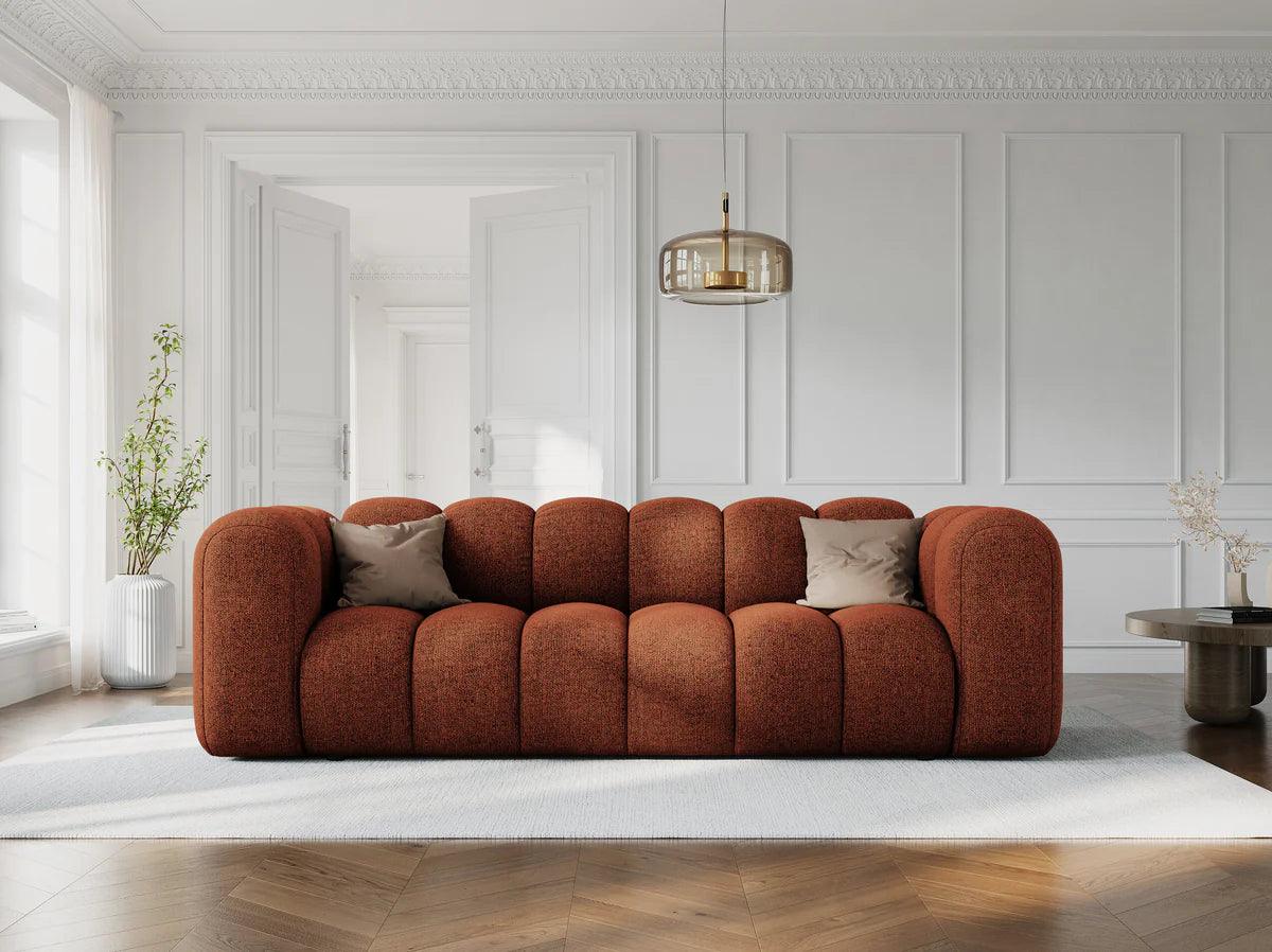 Sofa 3-osobowa LUPINE ceglany szenil do salonu