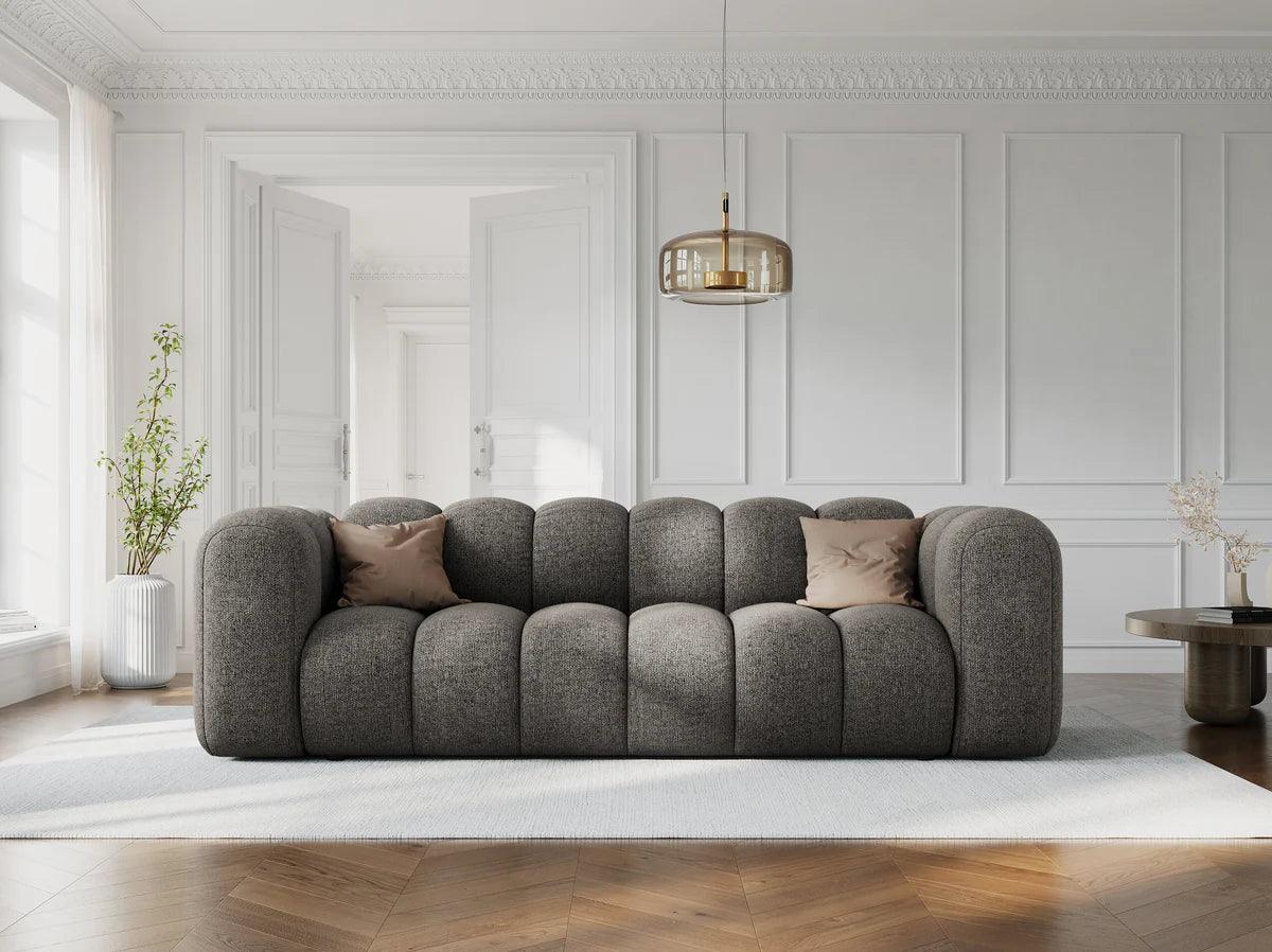 Sofa 3-osobowa LUPINE szary szenil do salonu