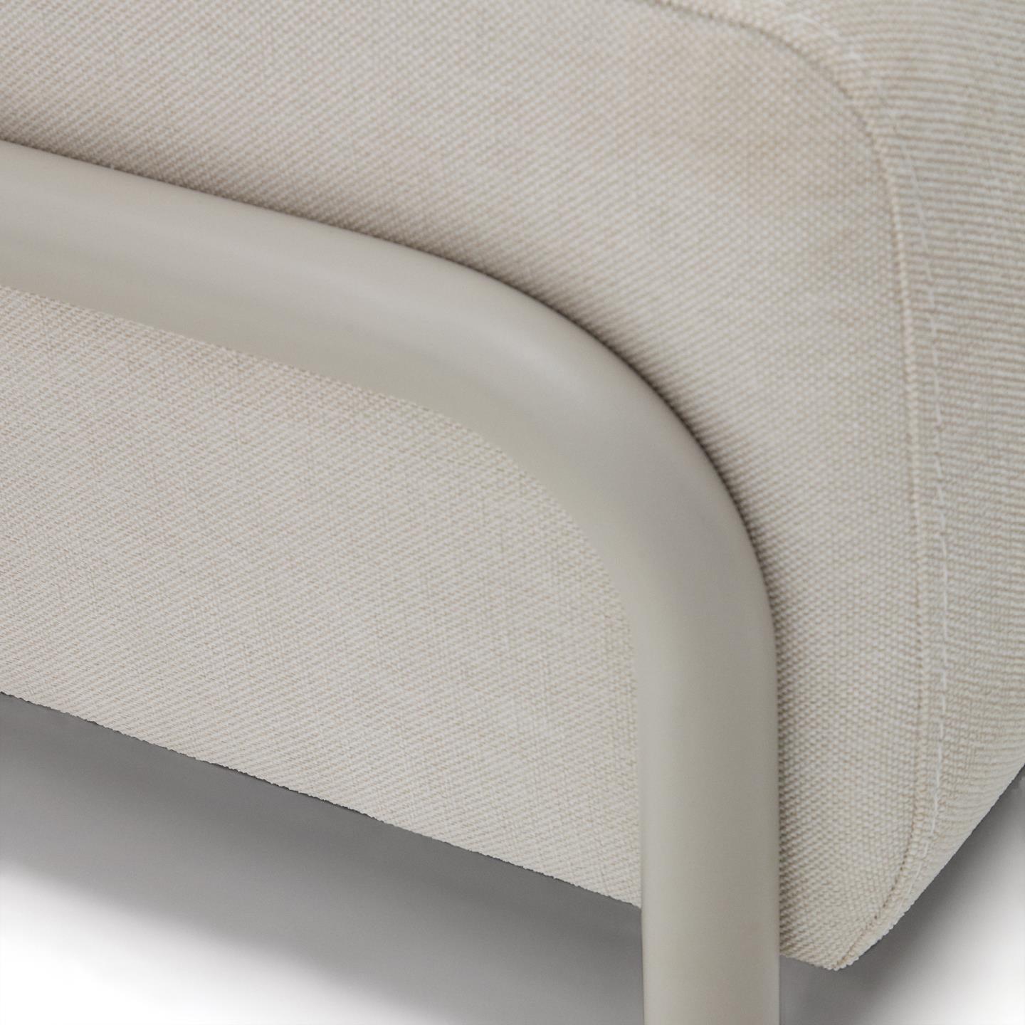 Sofa 3-osobowa z dużą tacą COMPO beżowy szenil La Forma Eye on Design